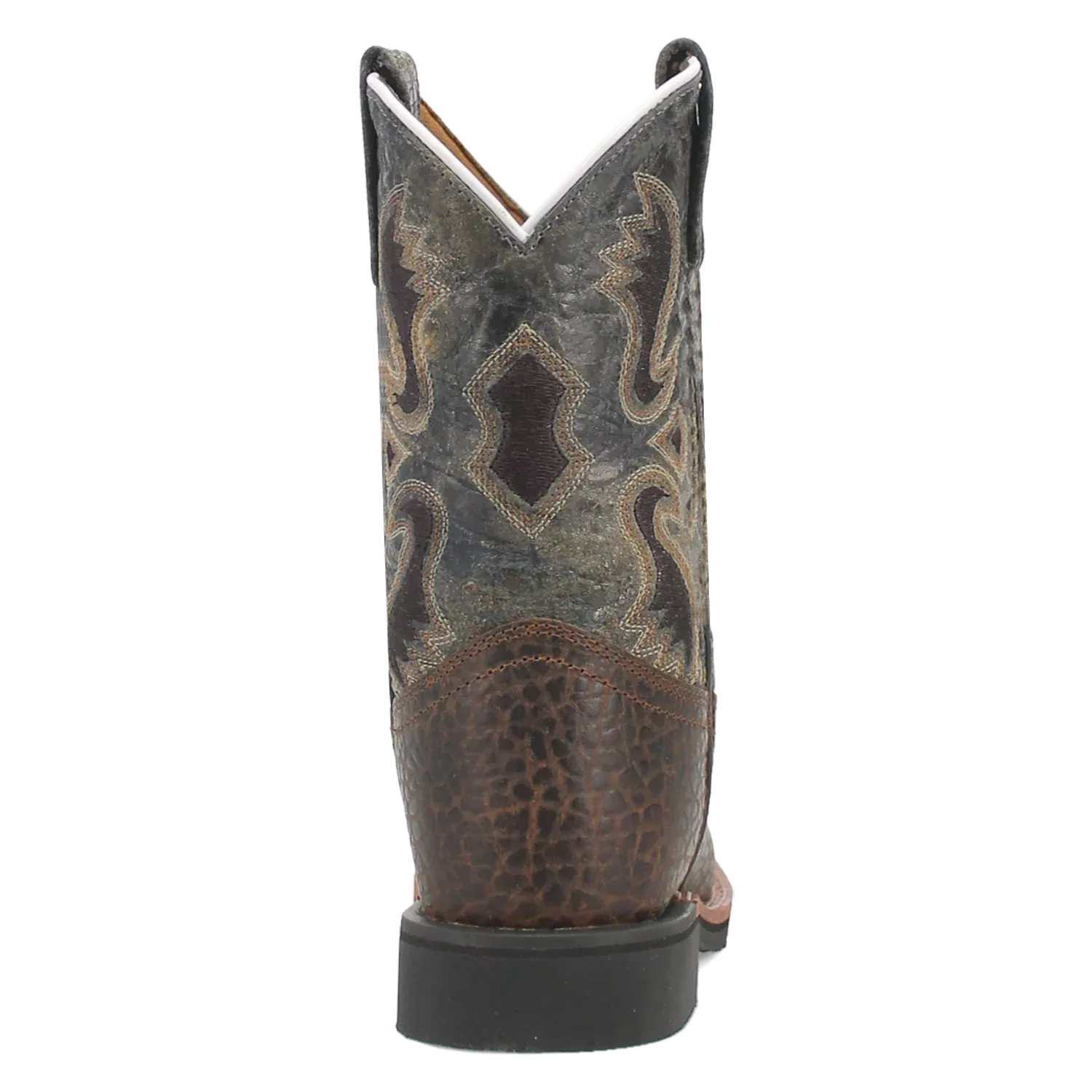 Dan Post Creek (Dark Navy/Brown) - Little Kid's/Big Kid's Leather Cowboy Boots