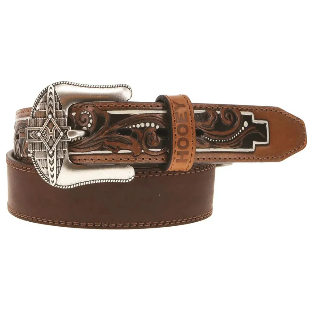 HOOey Maverick Classic - Men's Leather Belt Brown