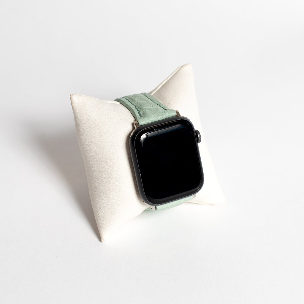 Apple Watch Band, Mint Matte Alligator