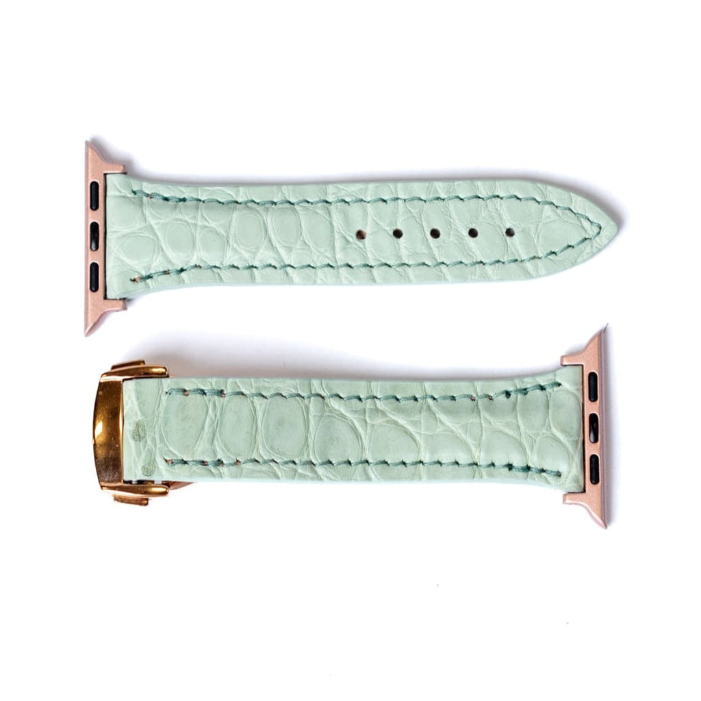 Apple Watch Band, Mint Matte Alligator
