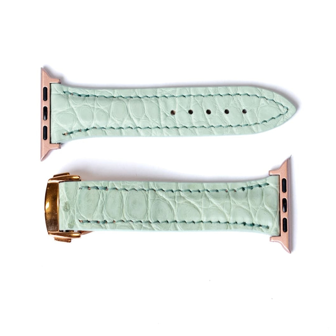 Apple Watch Band, Mint Matte Alligator