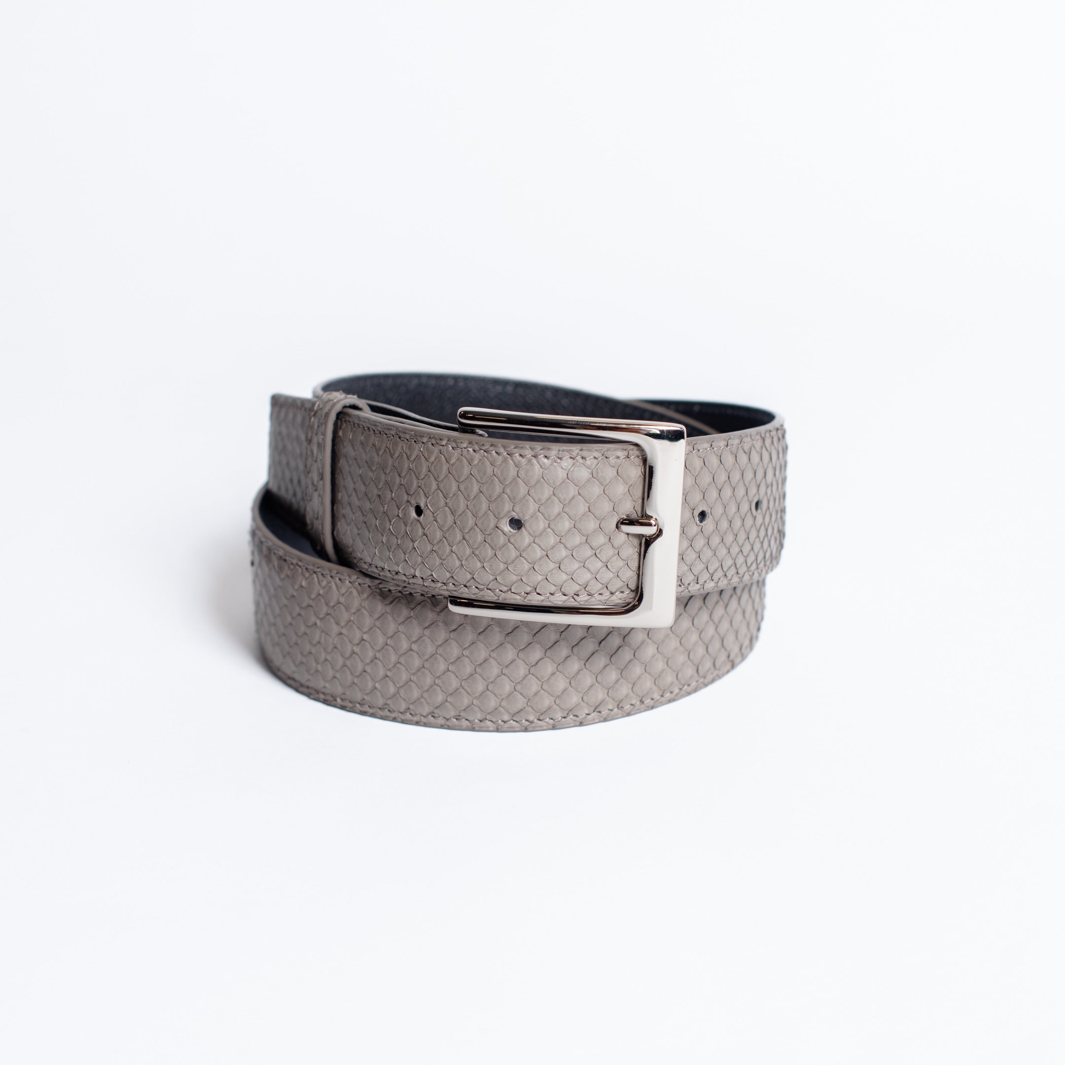 Full Skin Belt, Storm Front Matte Python