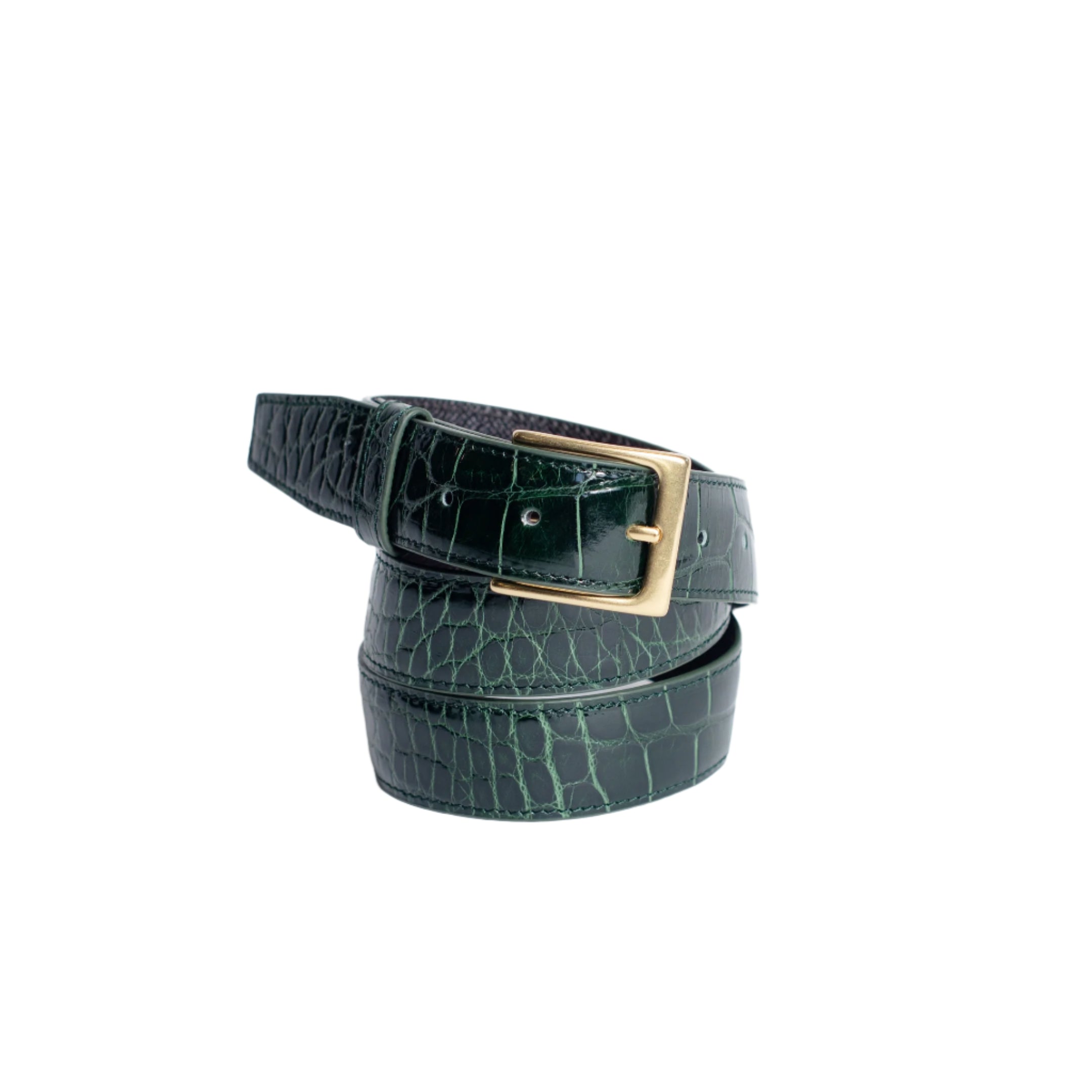 Full Skin Belt, Dark Green Glazed