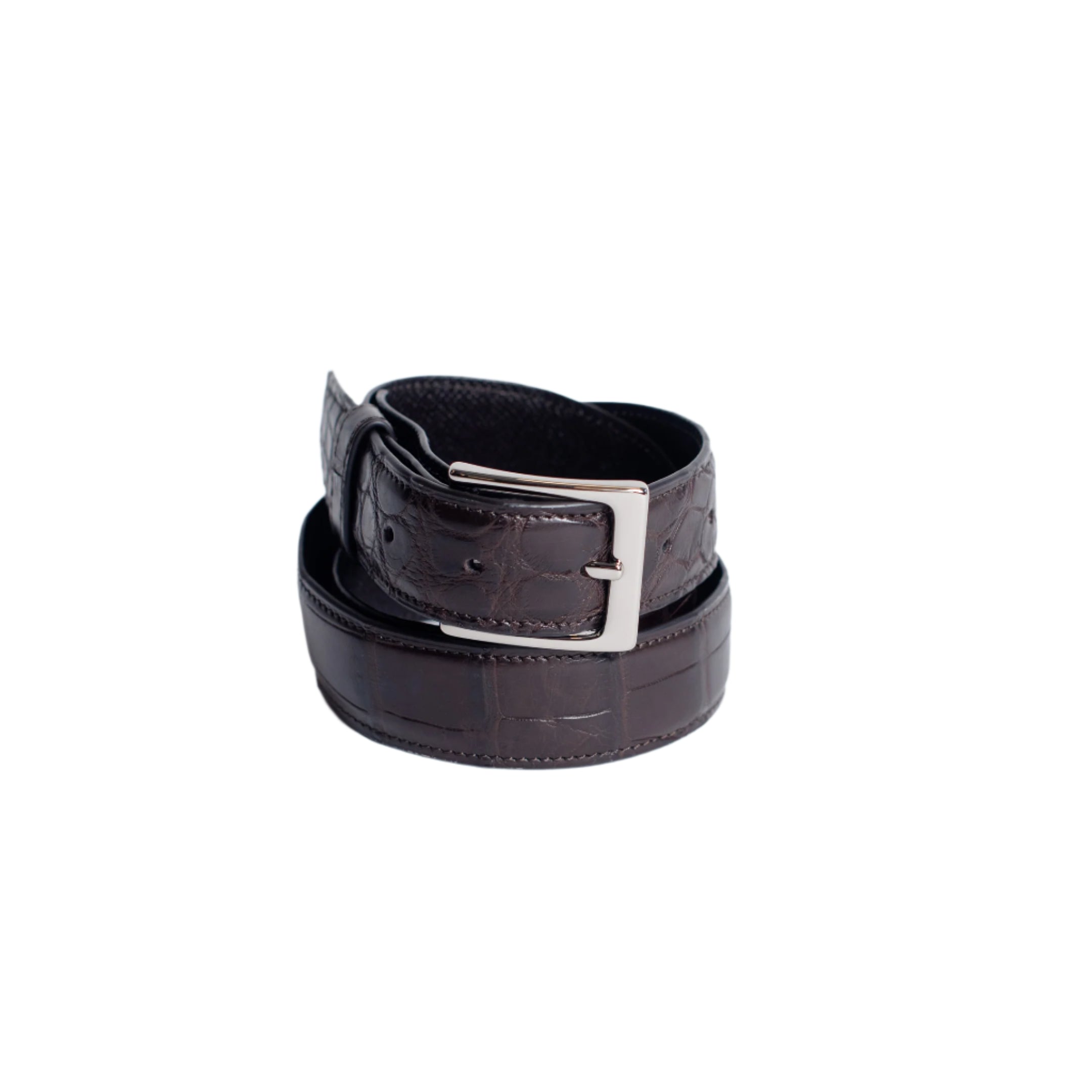 Full Skin Belt, Dark Brown Matte