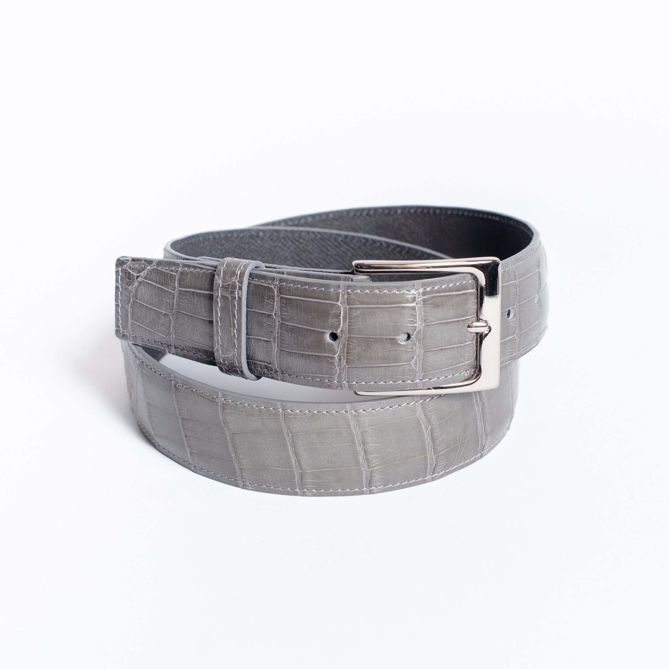 Full Skin Belt, Light Grey Glazed