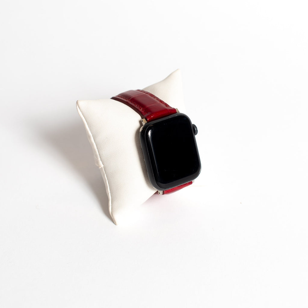Apple Watch Band, Red Millennial Alligator