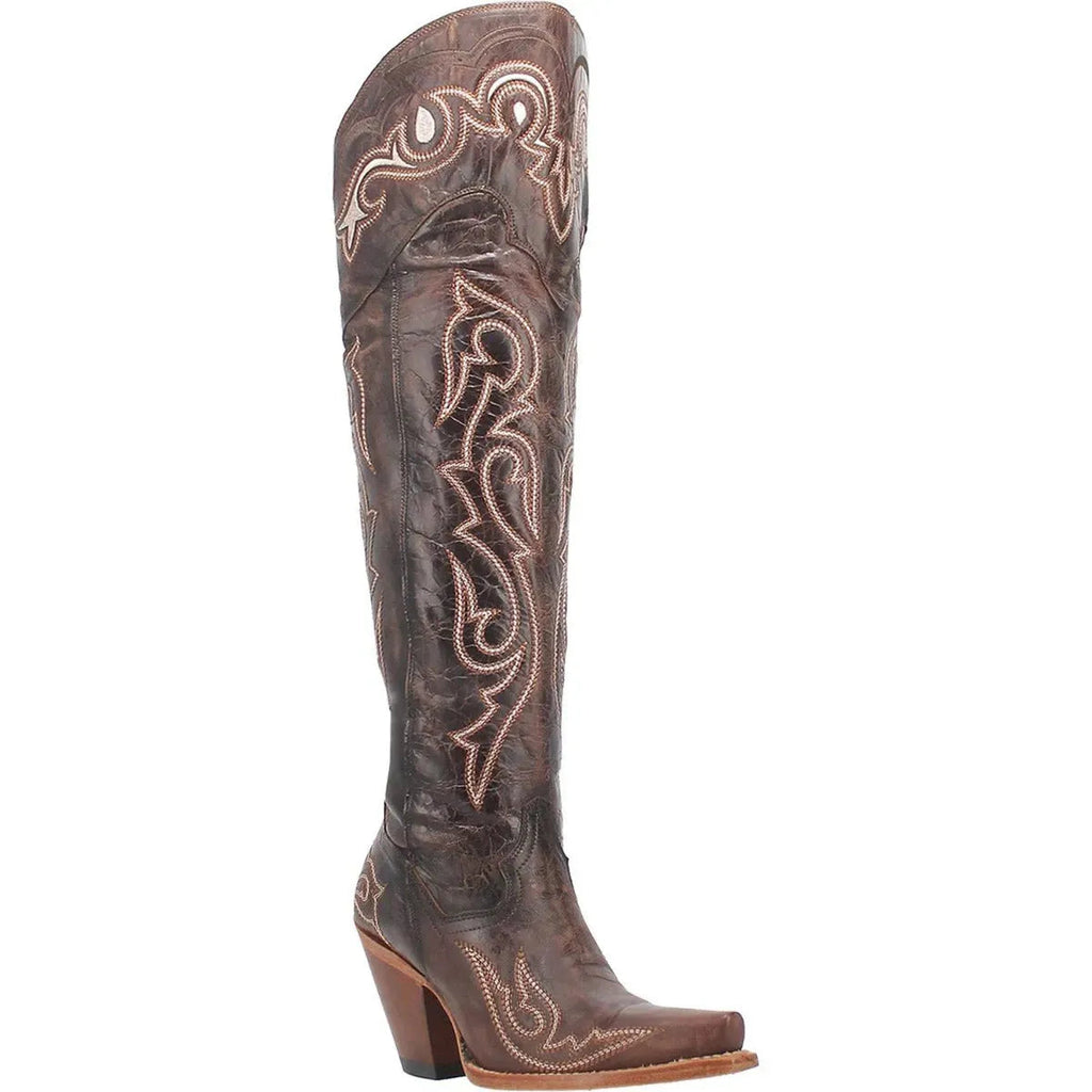 Dan Post Kommotion - Womens Cowgirl Boots Chocolate Regular