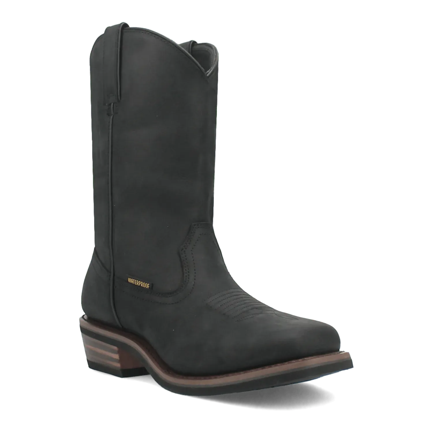 Dan Post Las Cruces - Men's Leather Waterproof Cowboy Boots Black