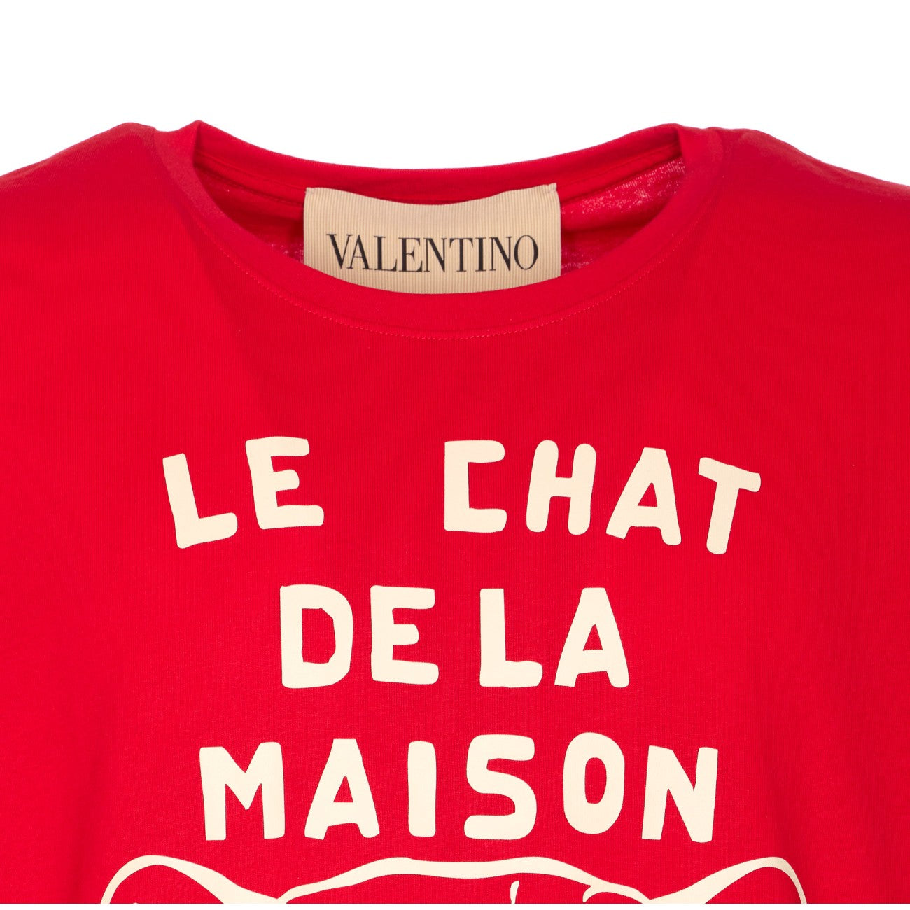 Valentino Garavani Men Le Chat De La Maison Print T-Shirt
