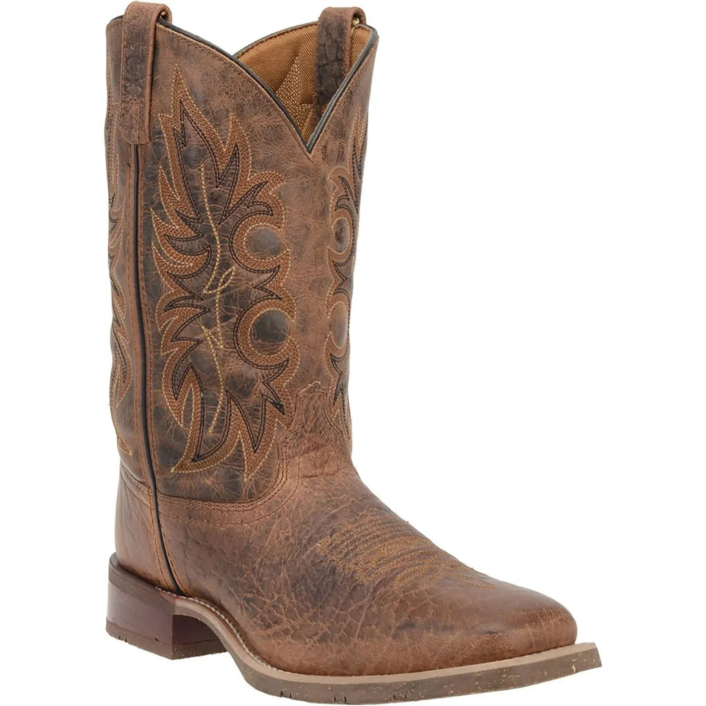 Laredo Durant - Mens Leather Cowboy Boots (Closeout) Rust 11.5 Wide