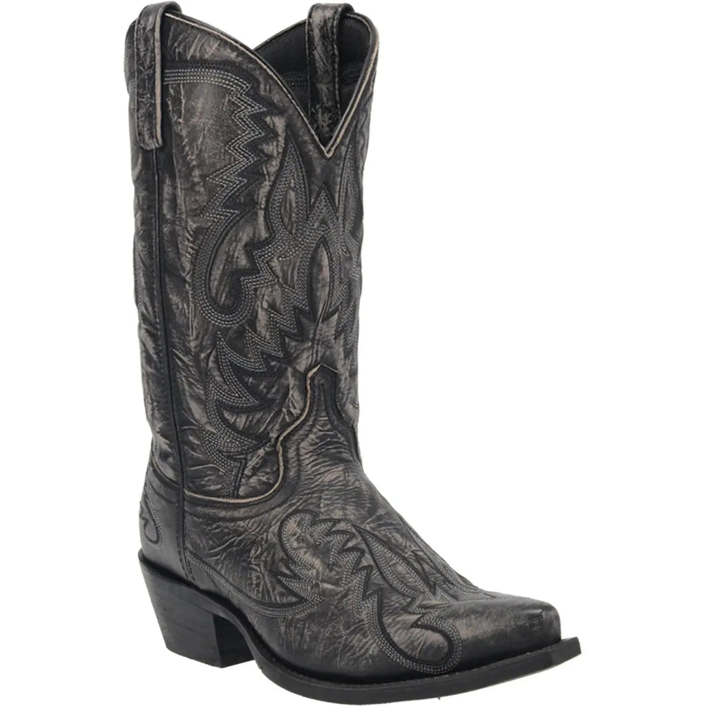 Laredo Garrett - Men's Leather Cowboy Boot Black
