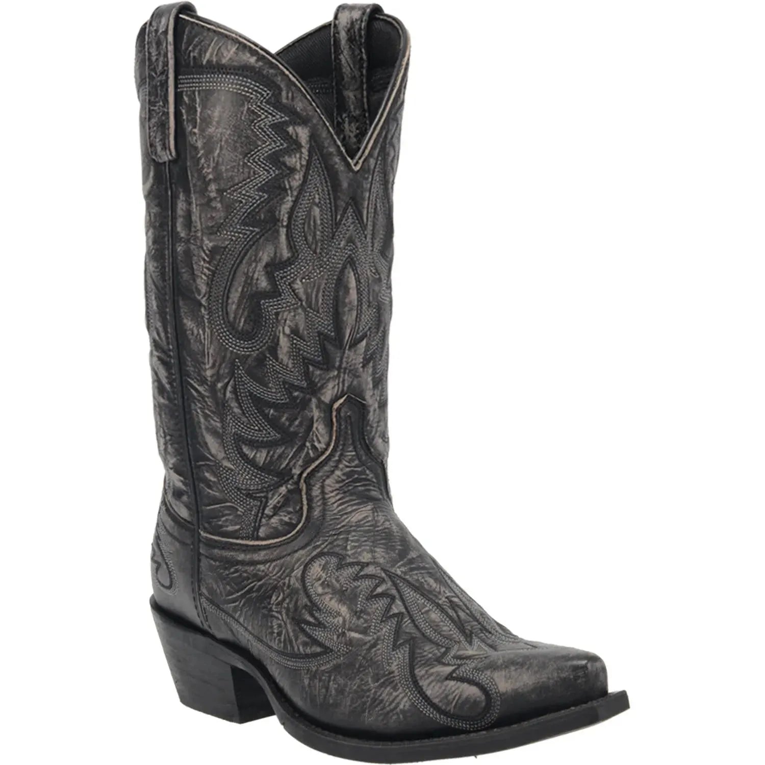 Laredo Garrett - Men's Leather Cowboy Boot Black