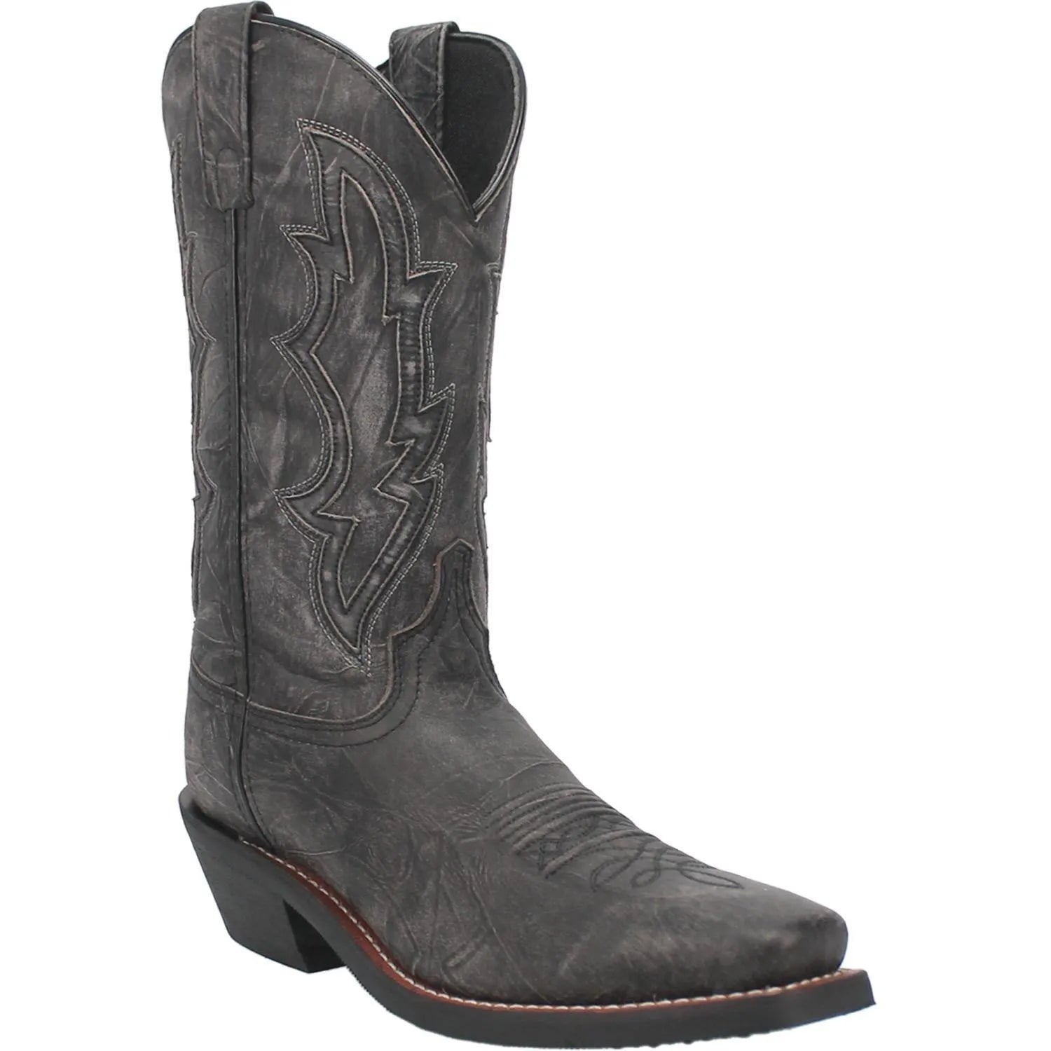 Laredo Jessco - Men's Leather Cowboy Work Boot Black