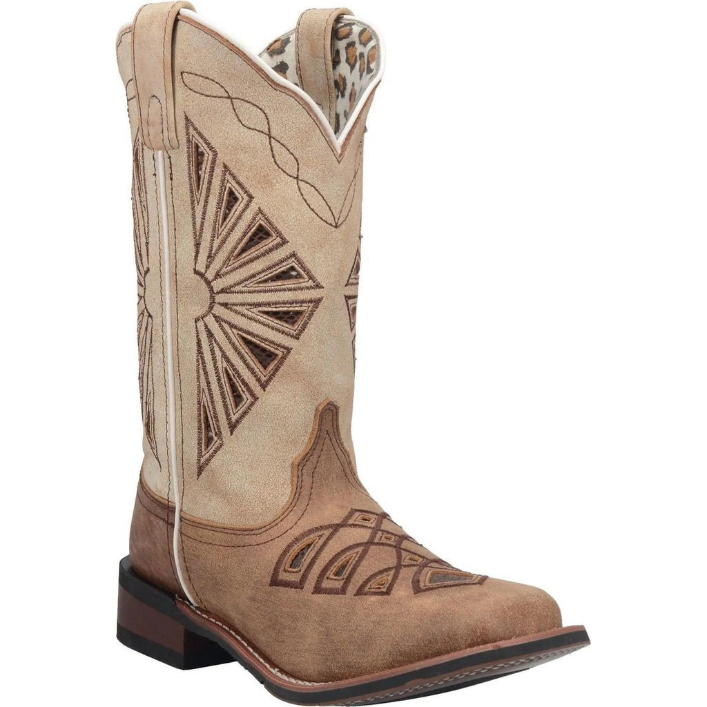 Laredo Kite Days - Women's Leather Cowgirl Boot Brown Regular
