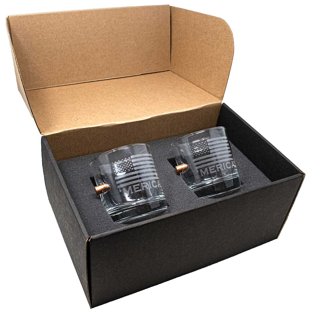 'Merica Rocks Glass - 11oz 0.45ACP Yes