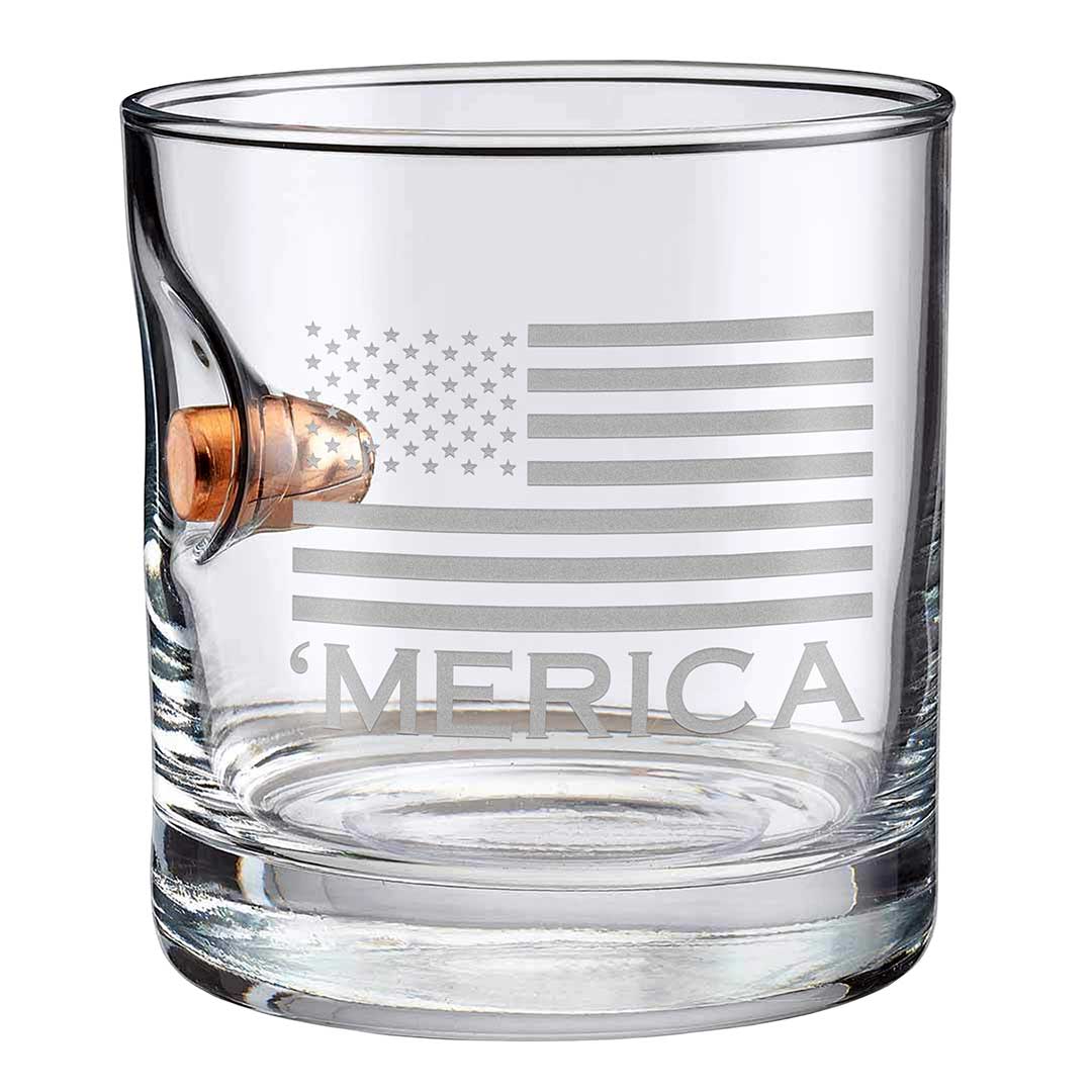 'Merica Rocks Glass - 11oz 0.45ACP No