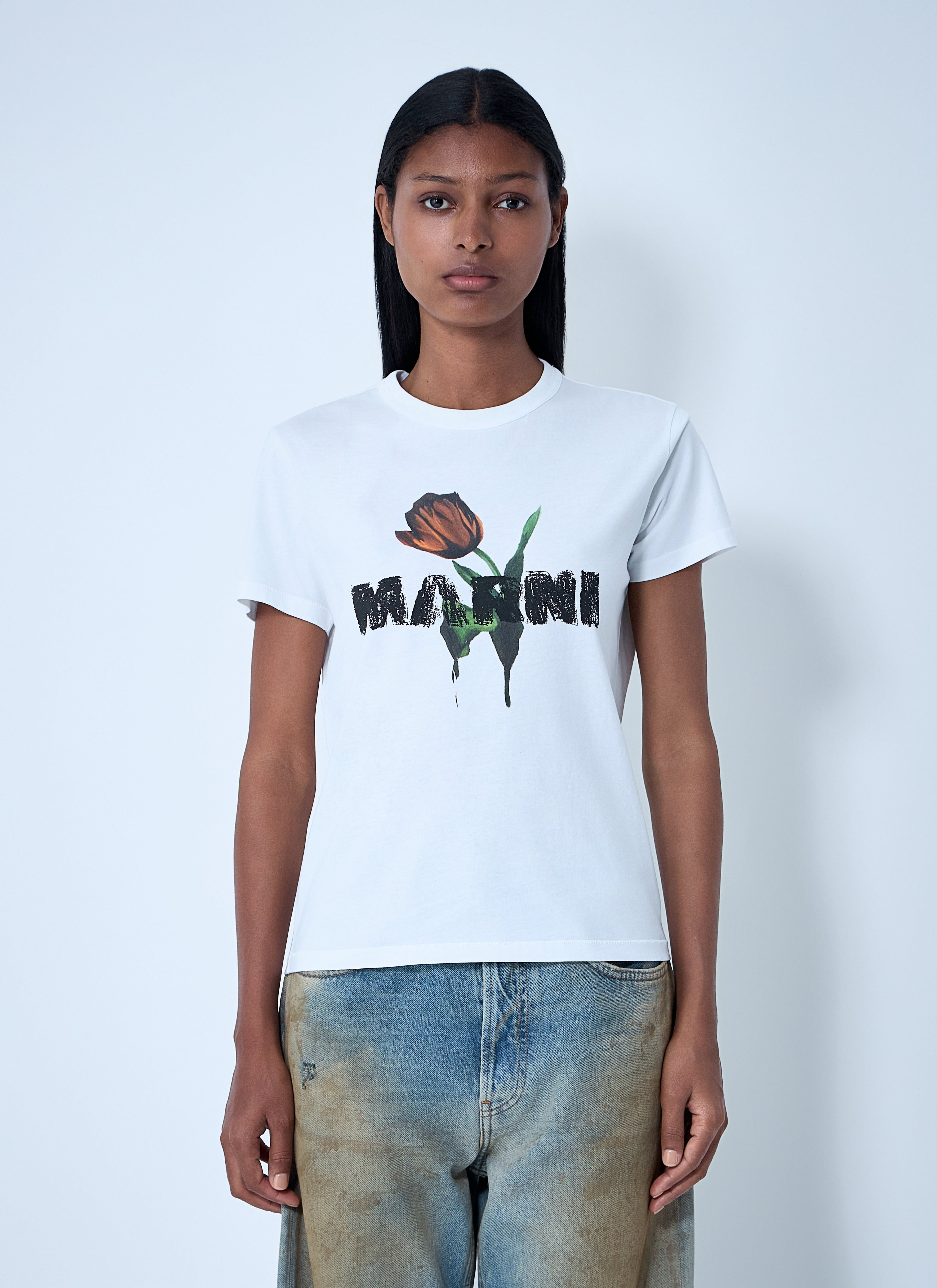 Marni Women Logo Motif T-Shirt