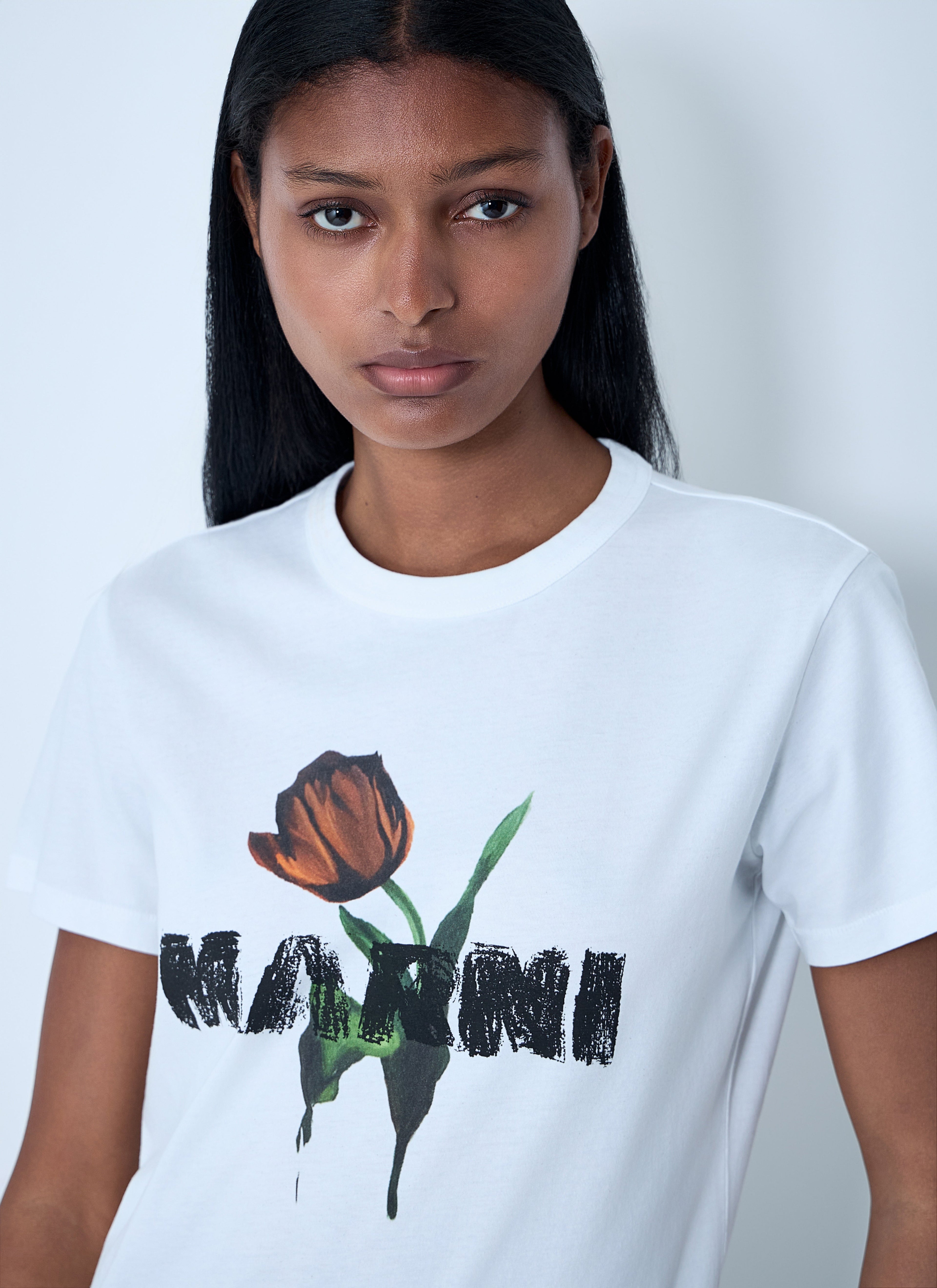 Marni Women Logo Motif T-Shirt