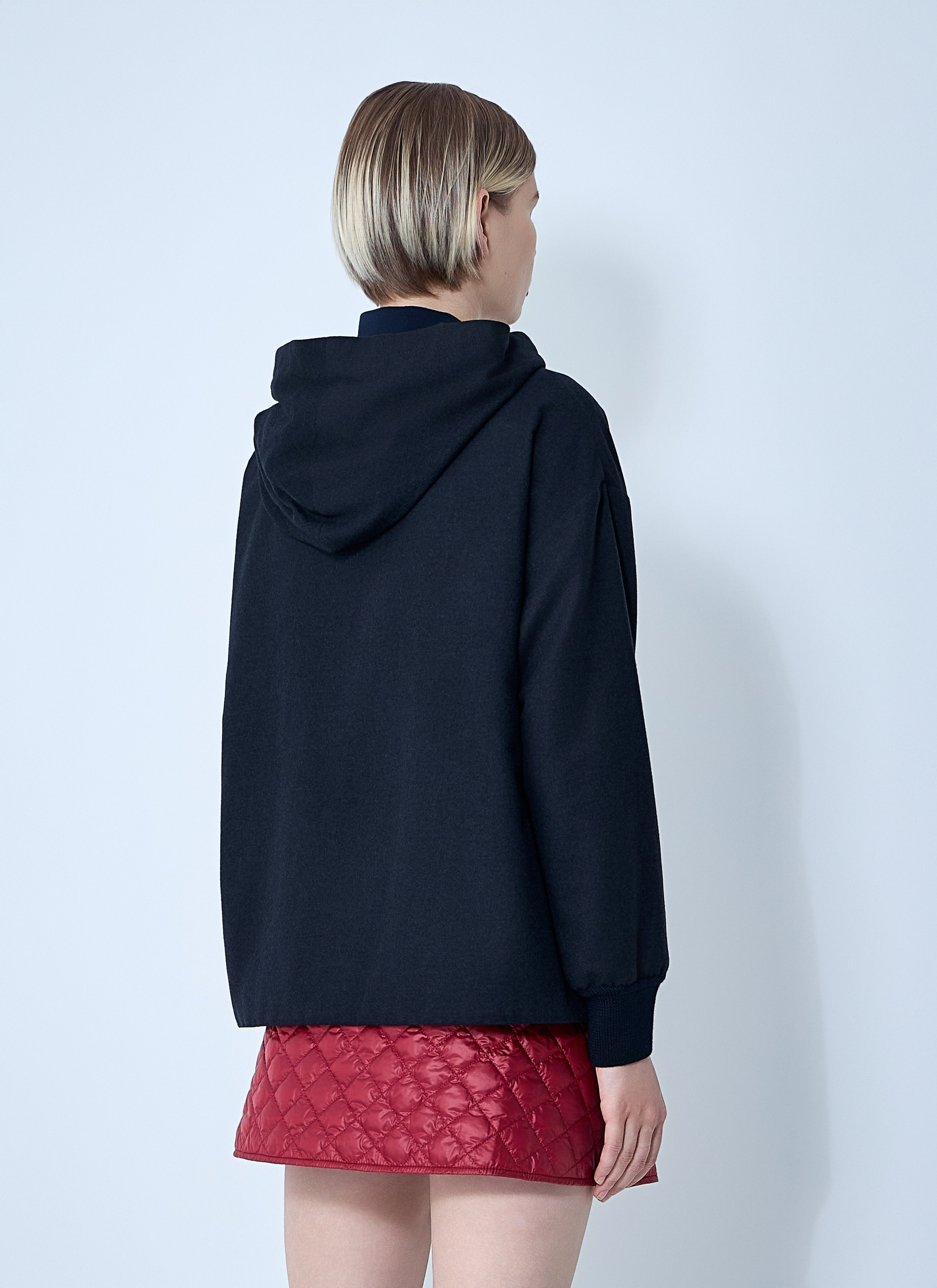 Moncler Women Wool-Blend Zip-Up Sweatshirt