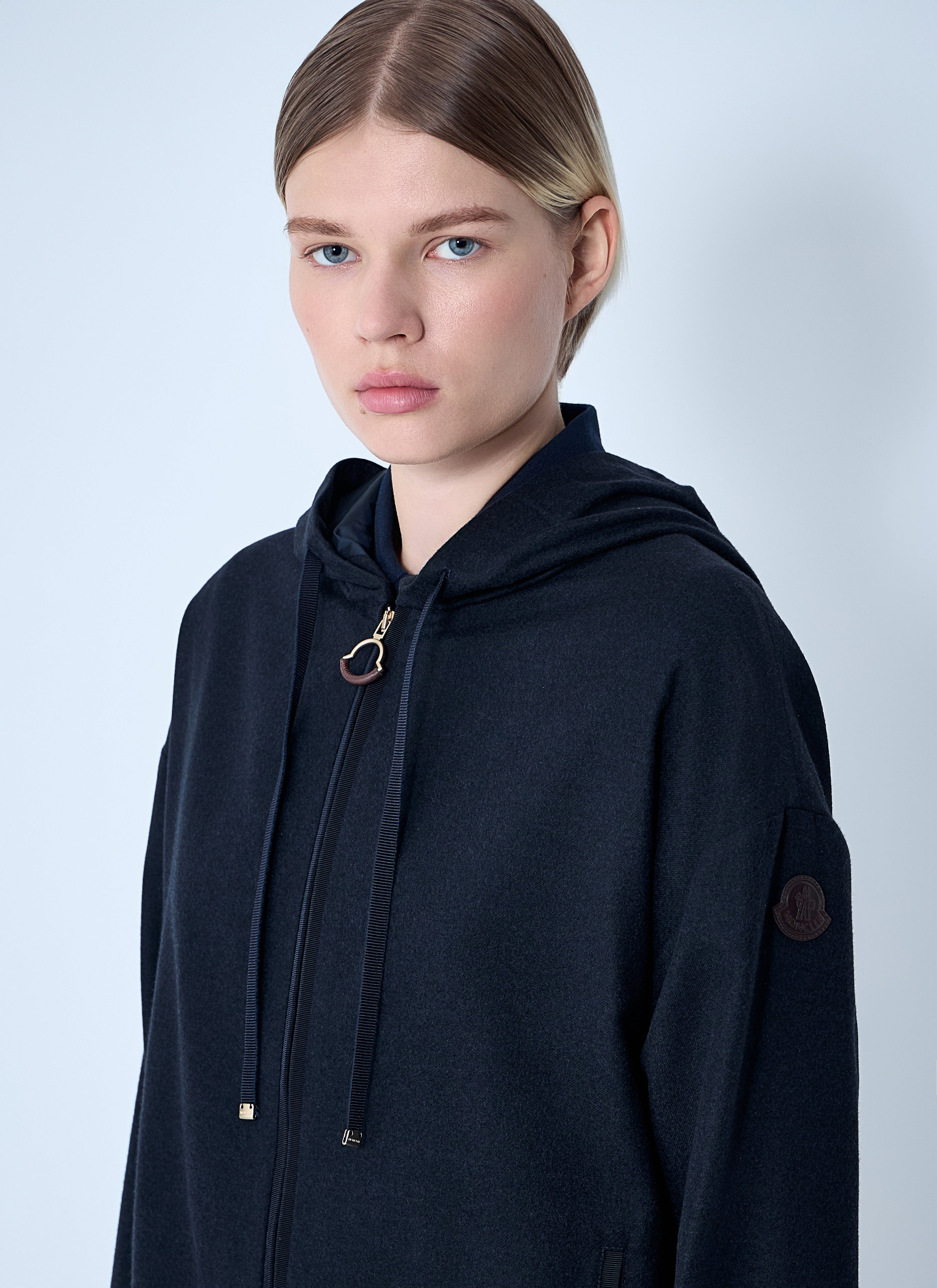 Moncler Women Wool-Blend Zip-Up Sweatshirt