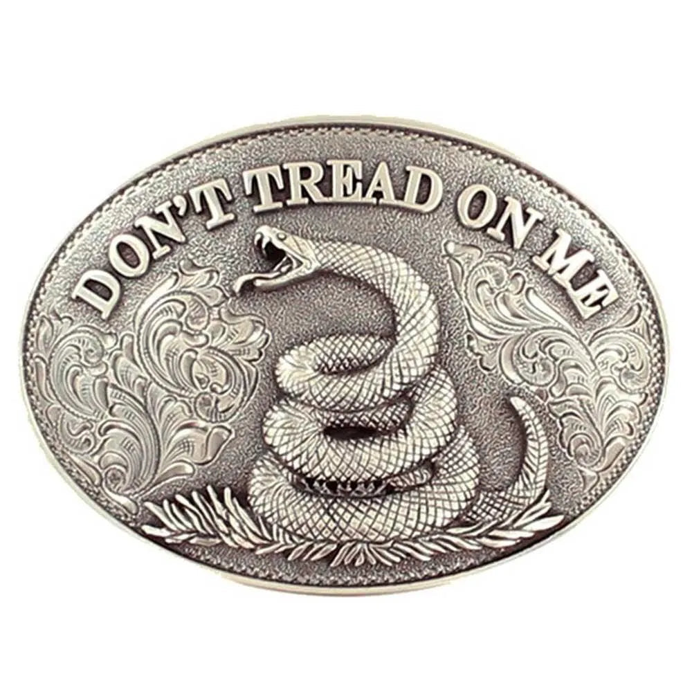 Nocona Don't Tread On Me - Belt Buckle Silver