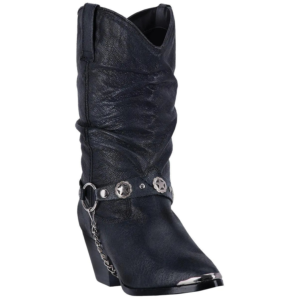Dingo Olivia - Womens Leather Cowgirl Boots Black