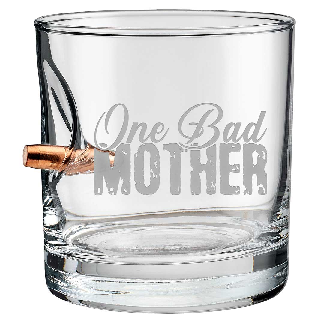 One Bad Mother Glasses .308 Rocks Glass (11oz)