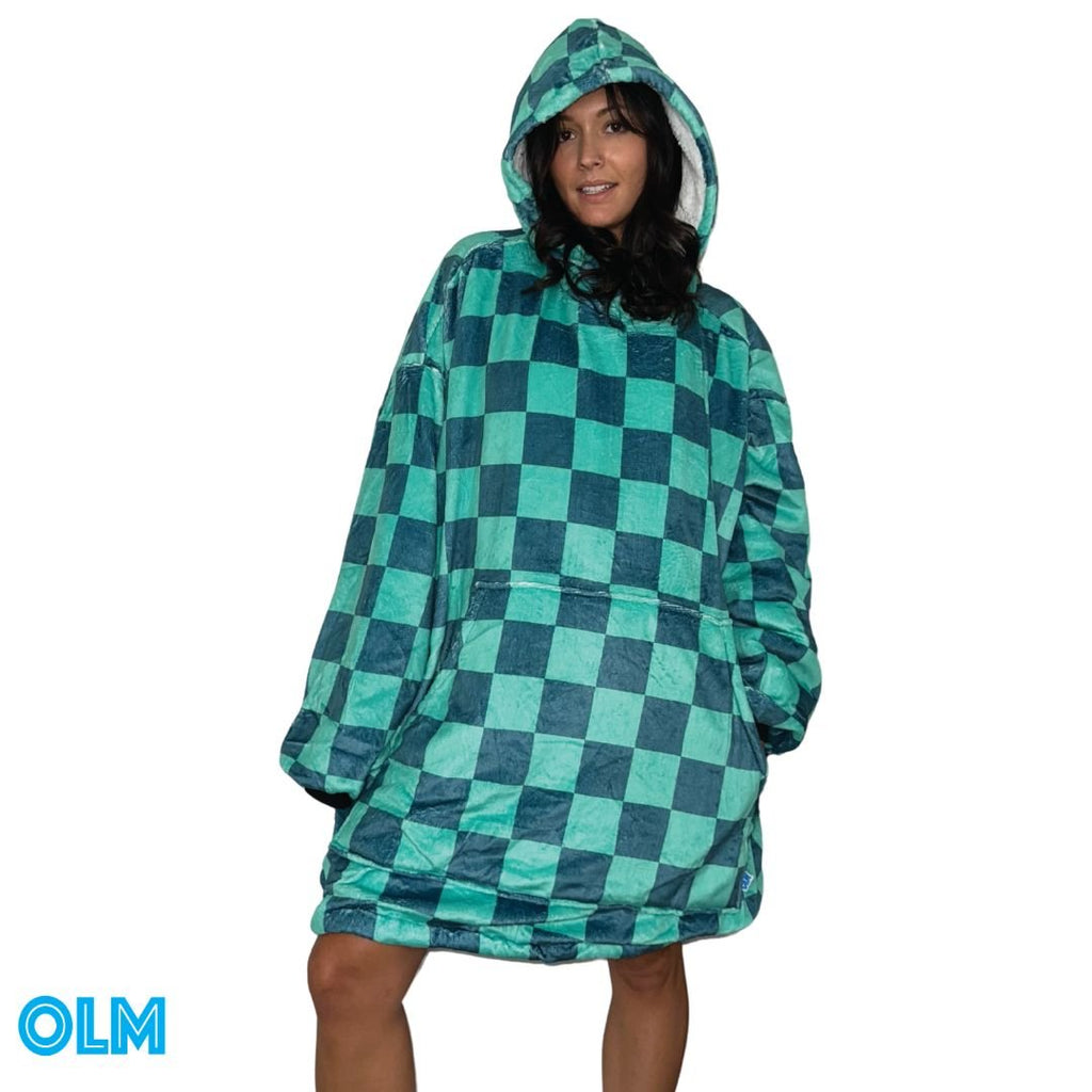 Wearable Sherpa Blanket Hoodie oversize for Kids & Adults | OLM Toys