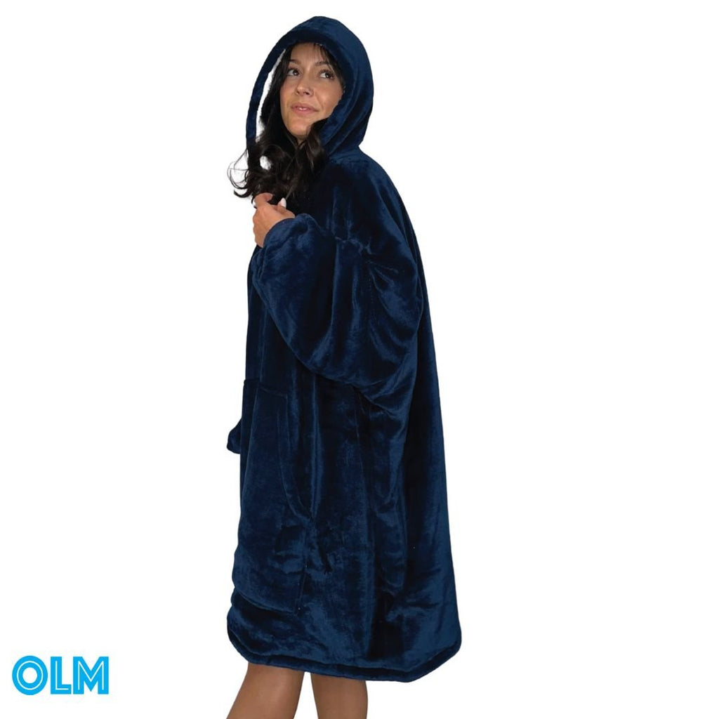 Wearable Sherpa Blanket Hoodie oversize for Kids & Adults | OLM Toys