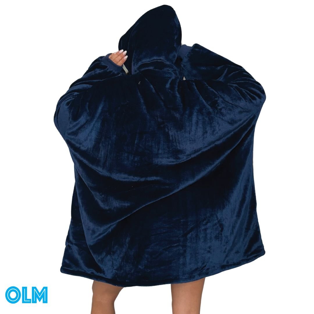 Wearable Sherpa Blanket Hoodie oversize for Kids & Adults | OLM Toys