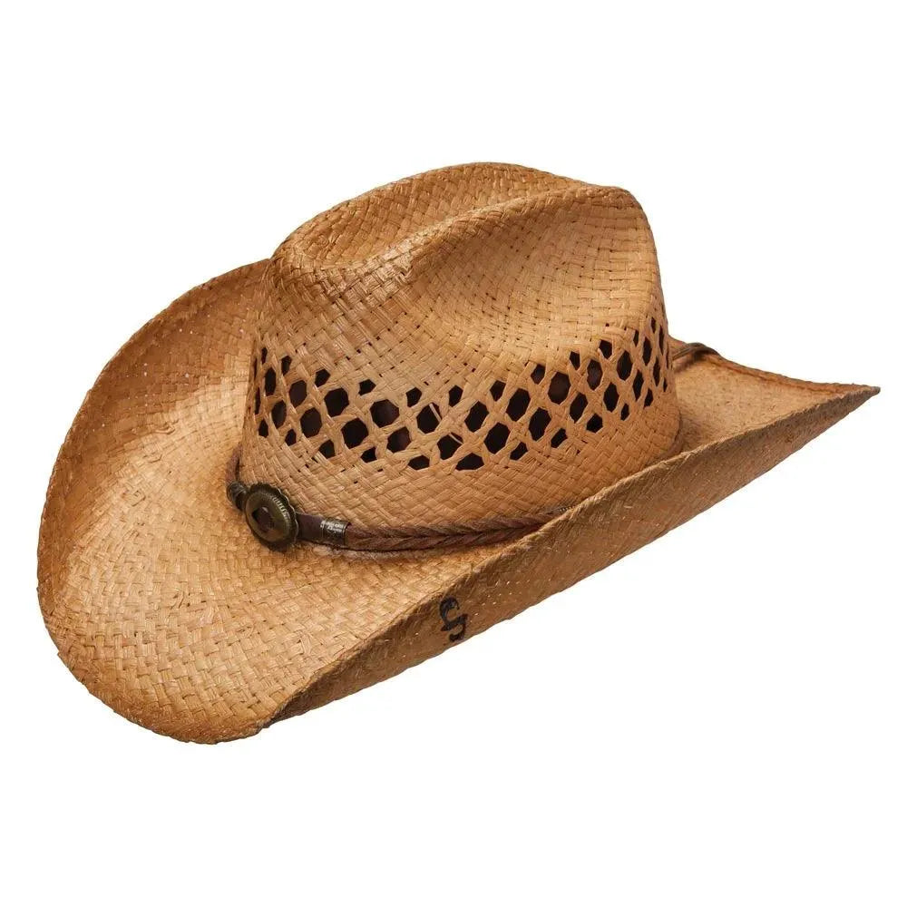 Stetson Big River – Shapeable Straw Cowboy Hat Sweated & Dusted