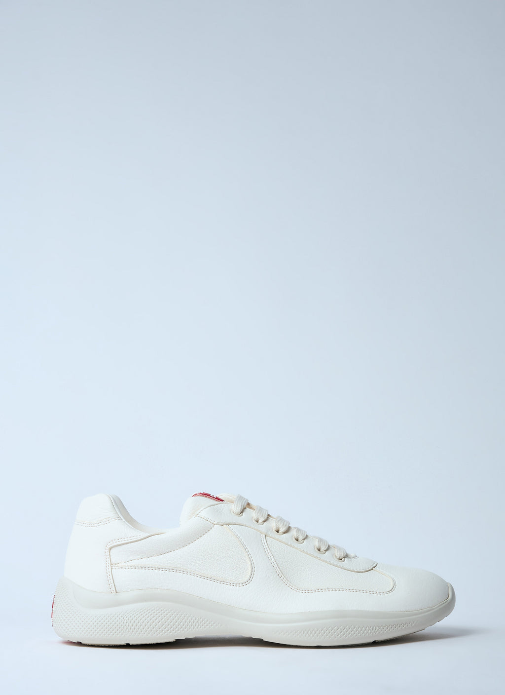 Prada Men Leather Low-Top Sneakers