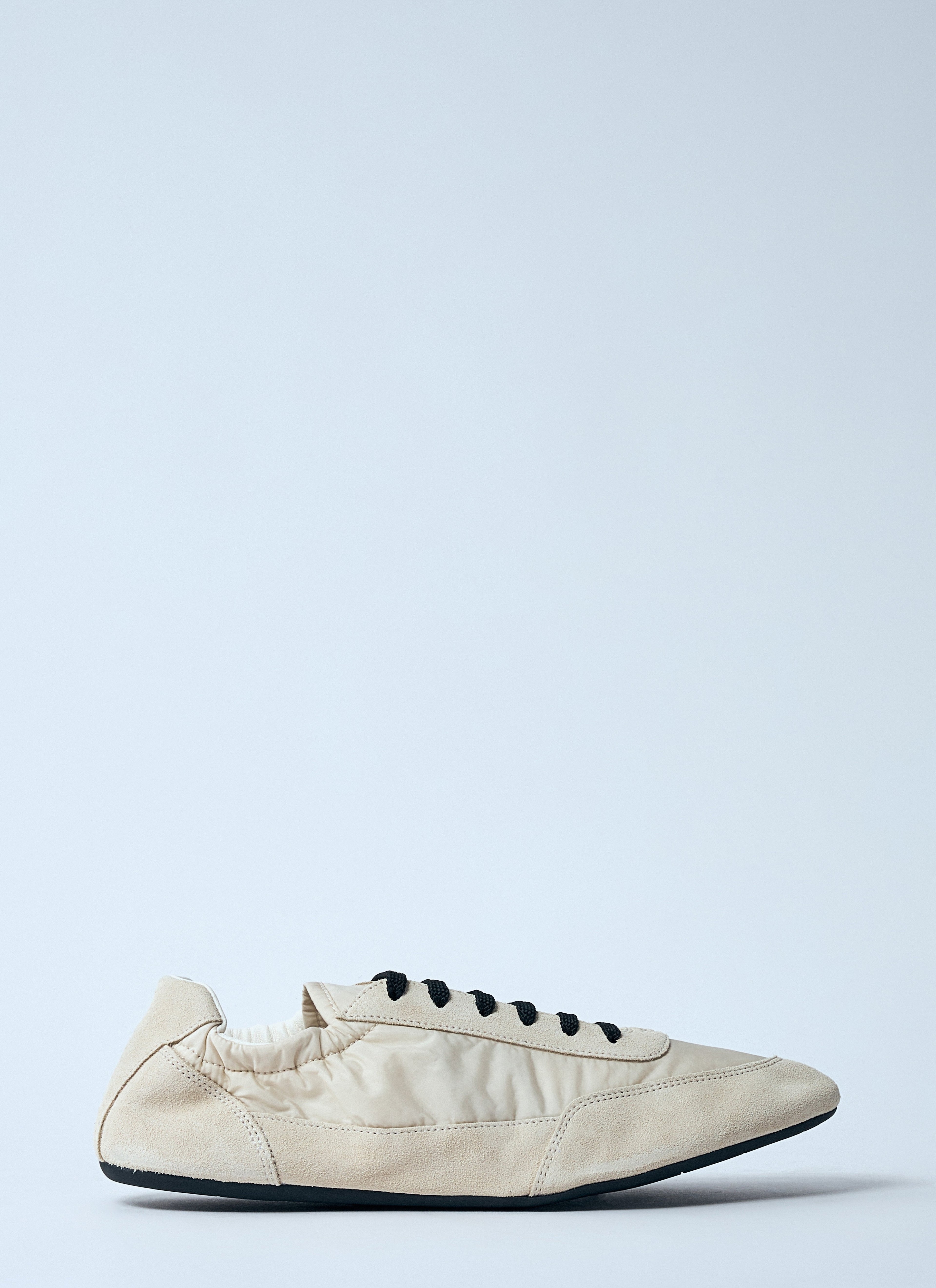 Prada Women Collapse Re-Nylon And Suede Sneakers