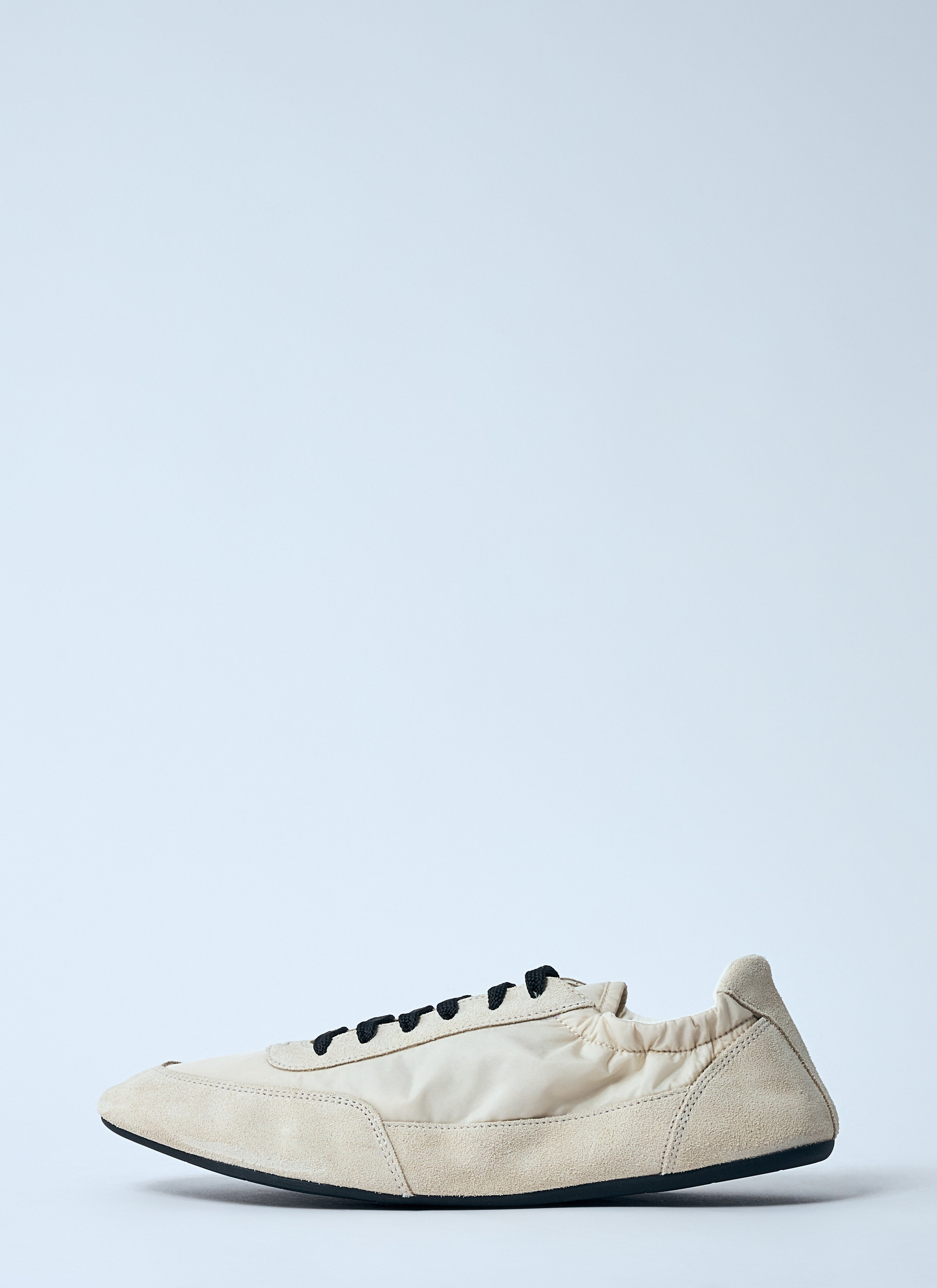 Prada Women Collapse Re-Nylon And Suede Sneakers