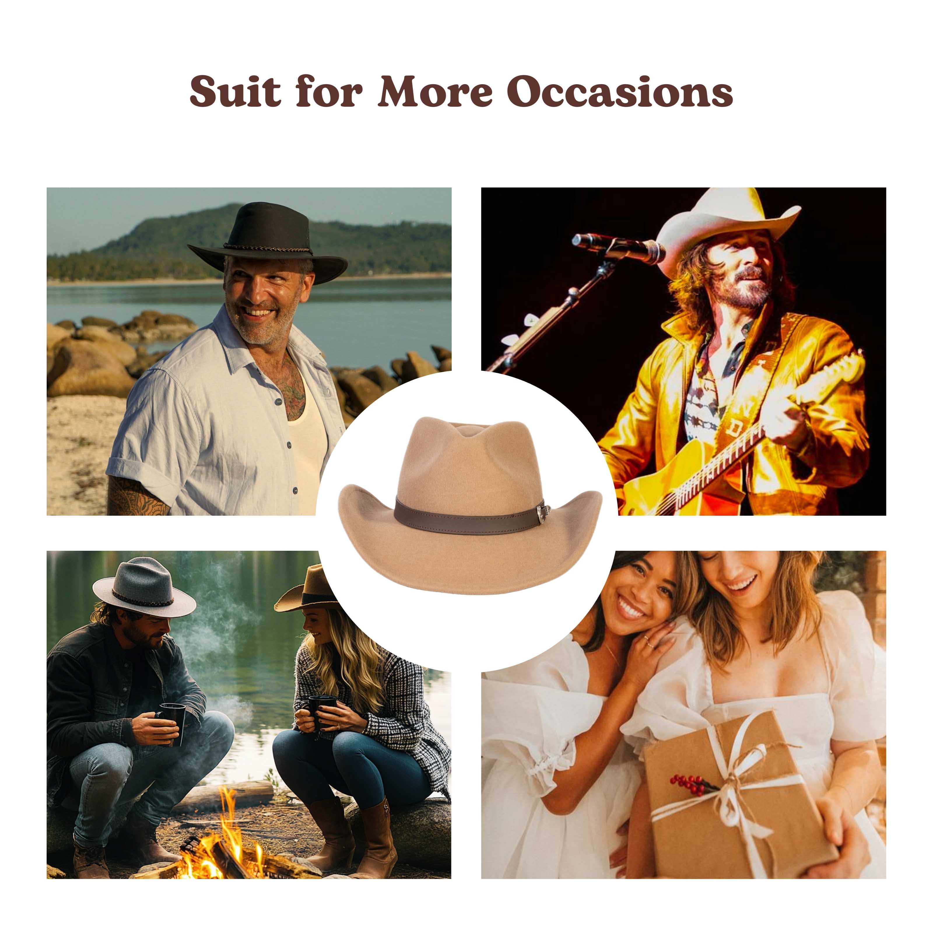 Prairie Tan Felt Cowboy Hat