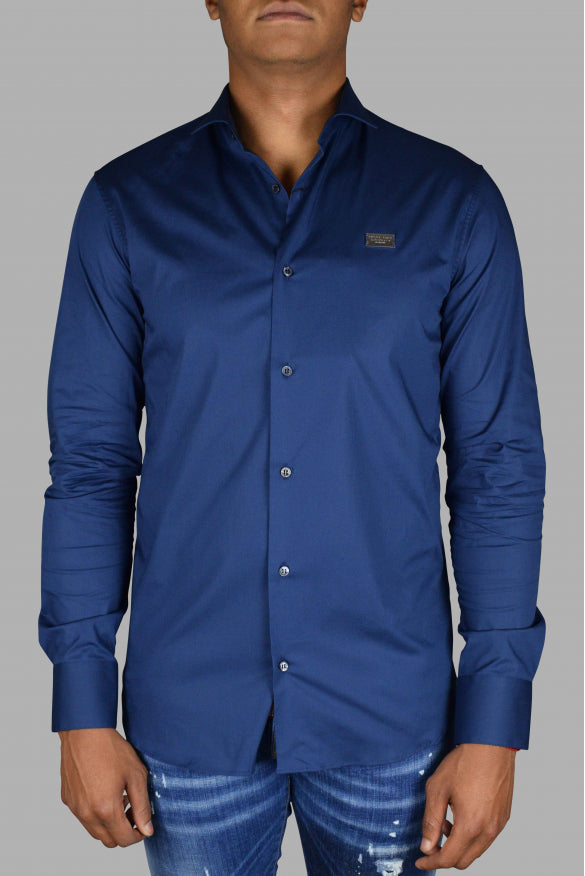 Philipp Plein Men Diamond Cut Ls Iconic Shirt