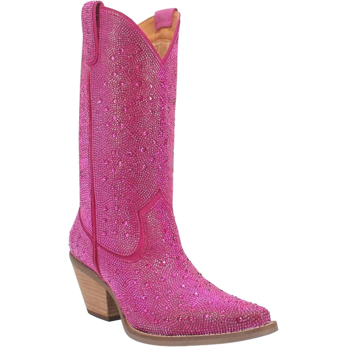 Dingo Silver Dollar - Womens Leather Cowgirl Boots Fuchsia Regular