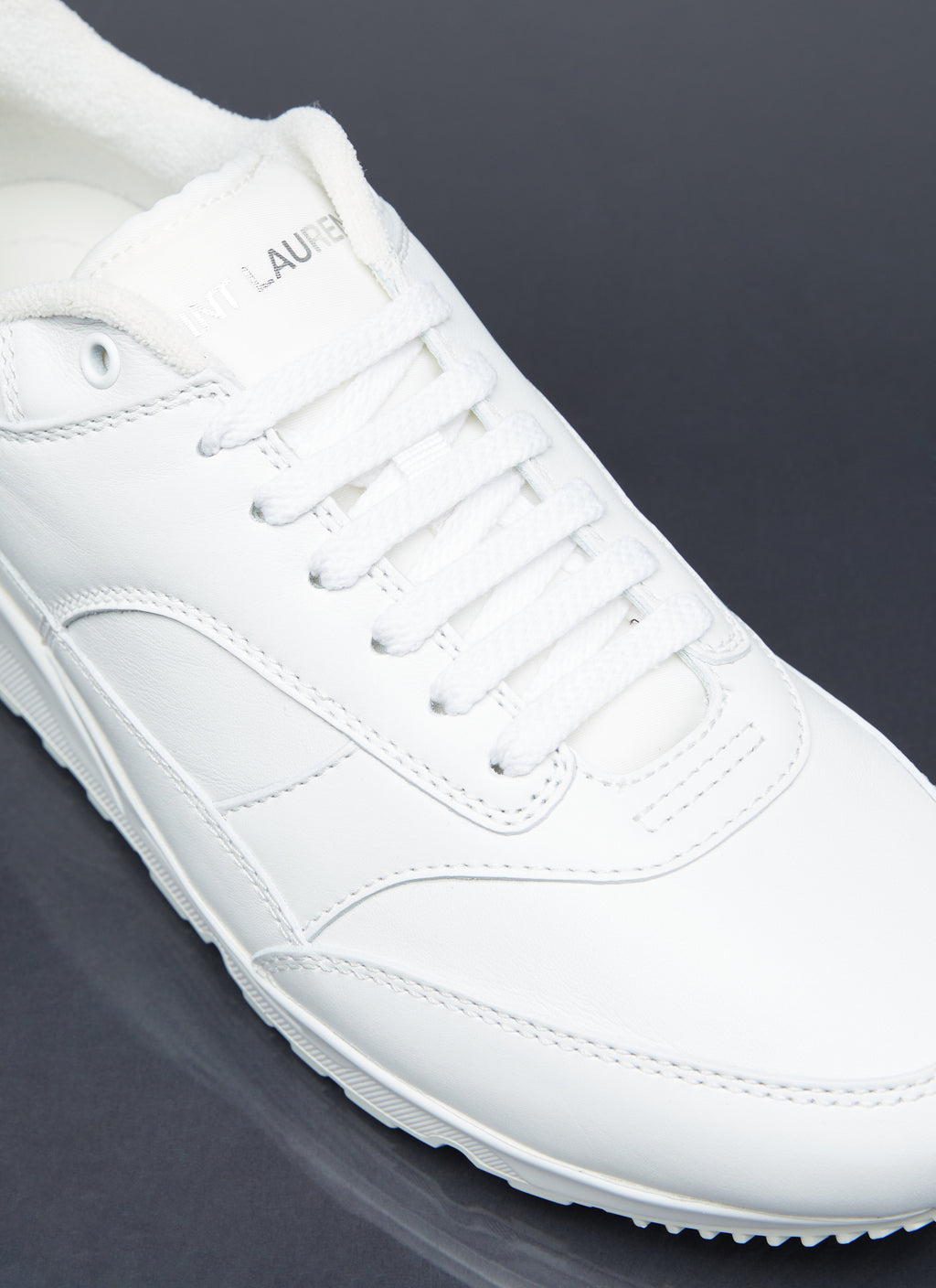 Saint Laurent Men Bump Leather Sneakers