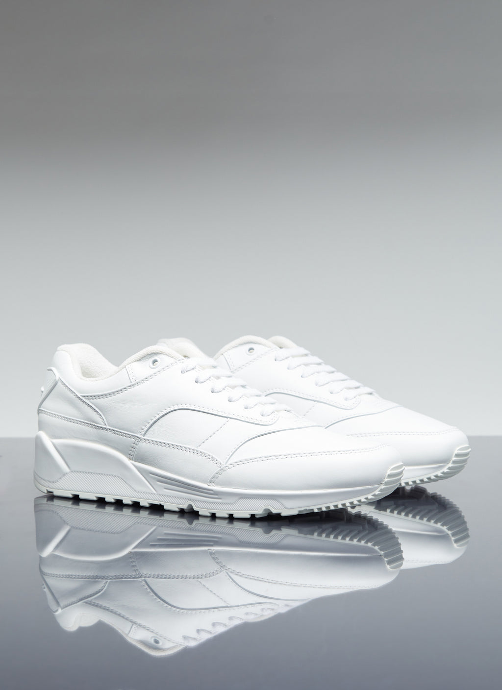 Saint Laurent Men Bump Leather Sneakers