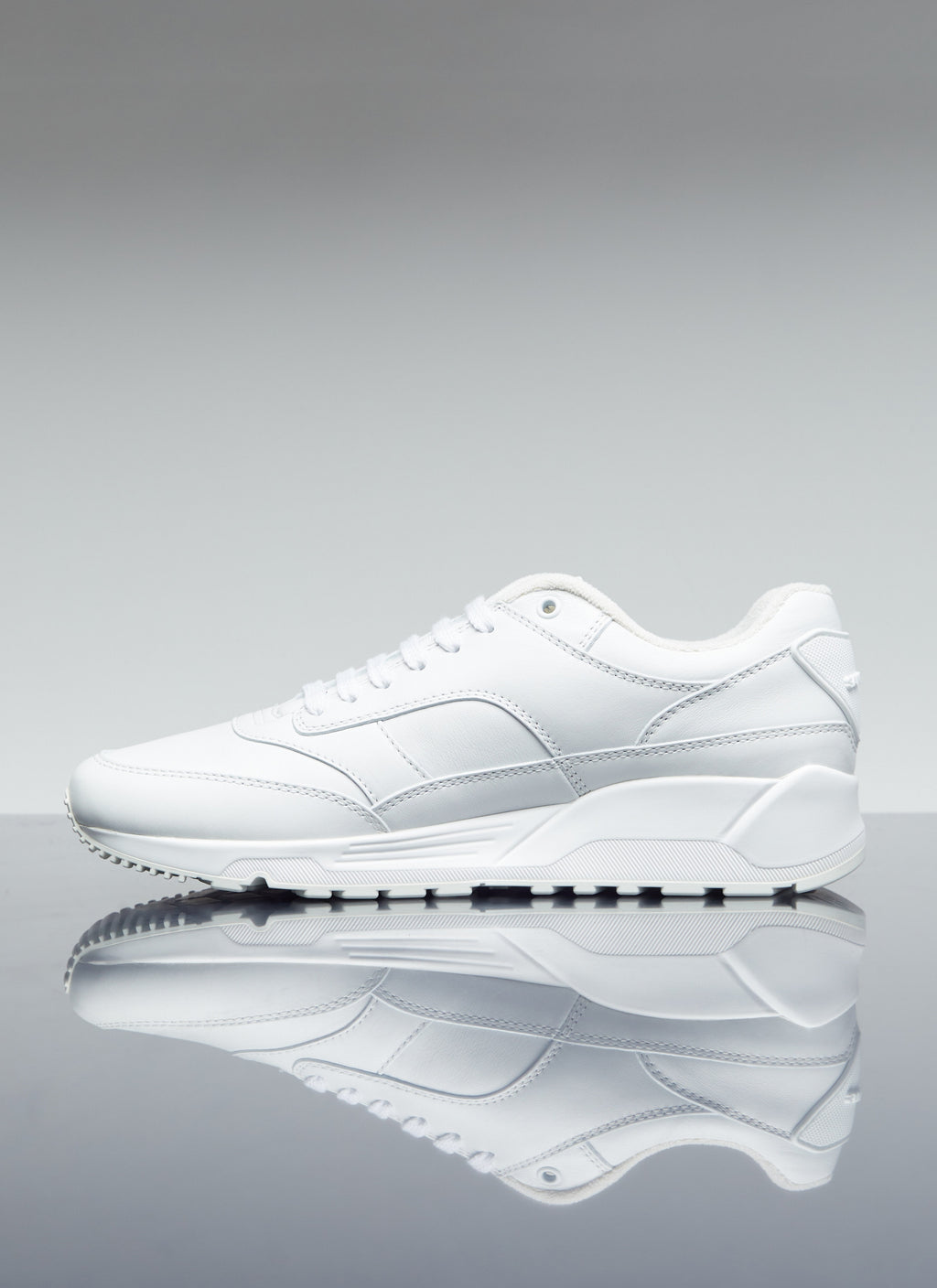 Saint Laurent Men Bump Leather Sneakers