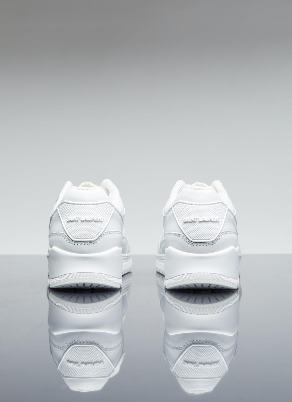 Saint Laurent Men Bump Leather Sneakers