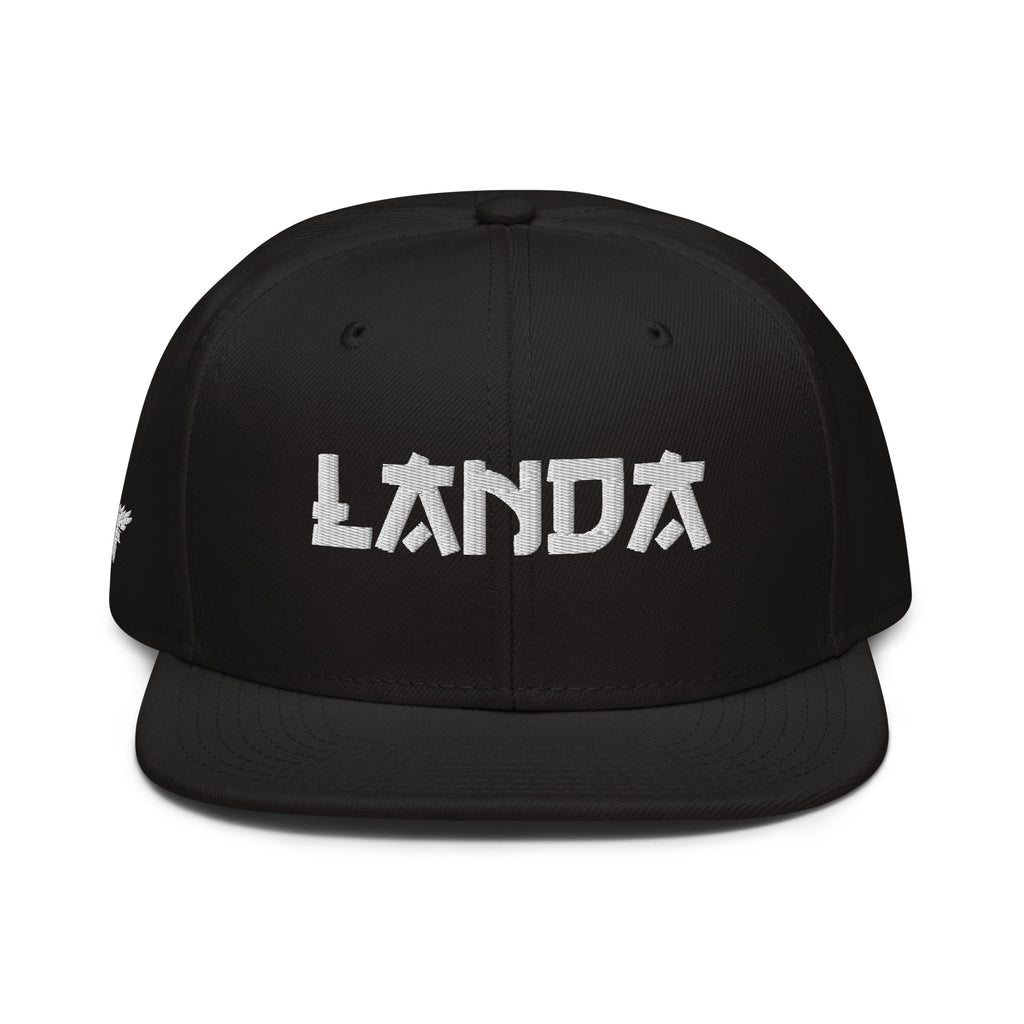 Landa Letter Logo Black Snapback Hat Default Title