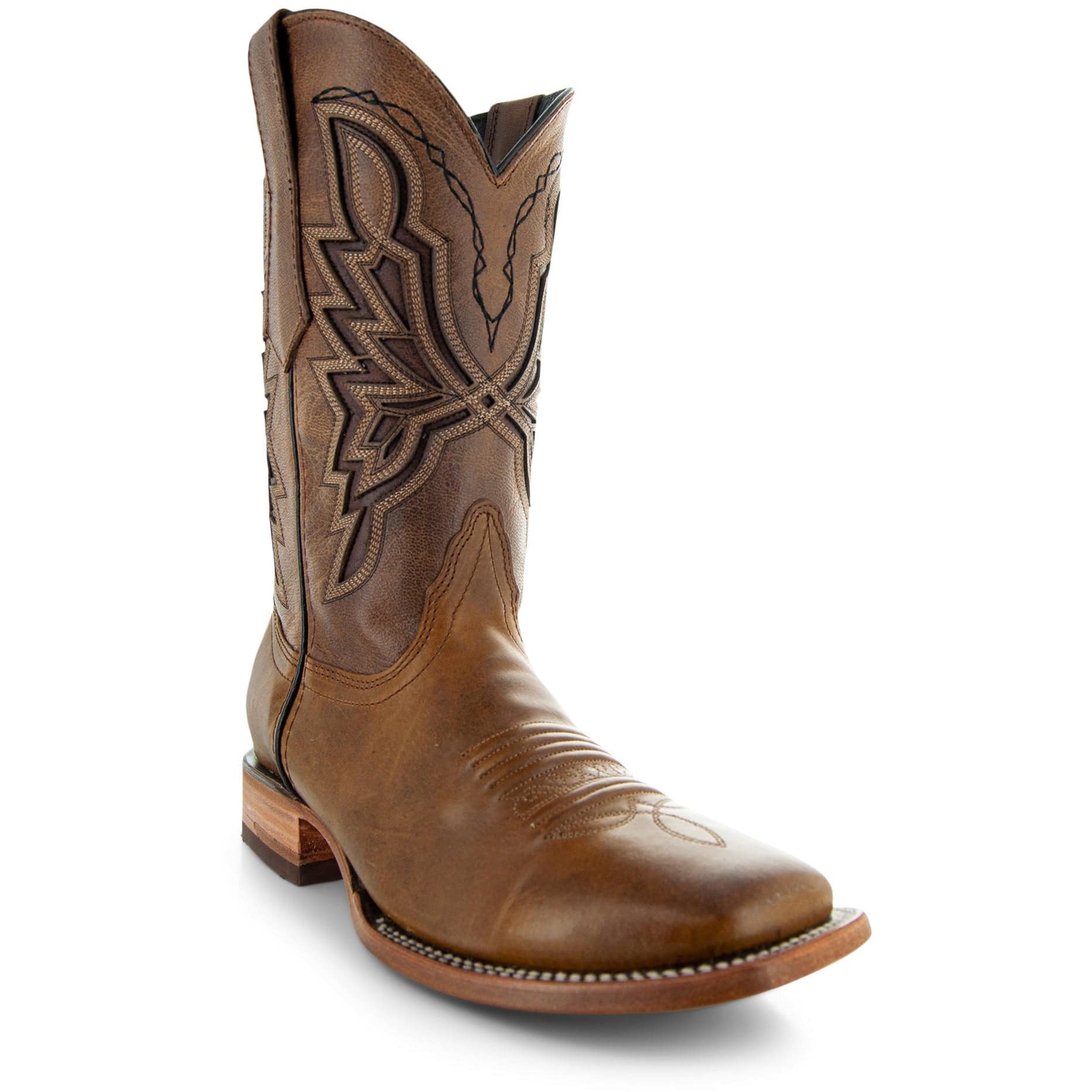 Broad Square Toe Cowboy Boots | Men's Broad Toe Boots (H50028) Tan