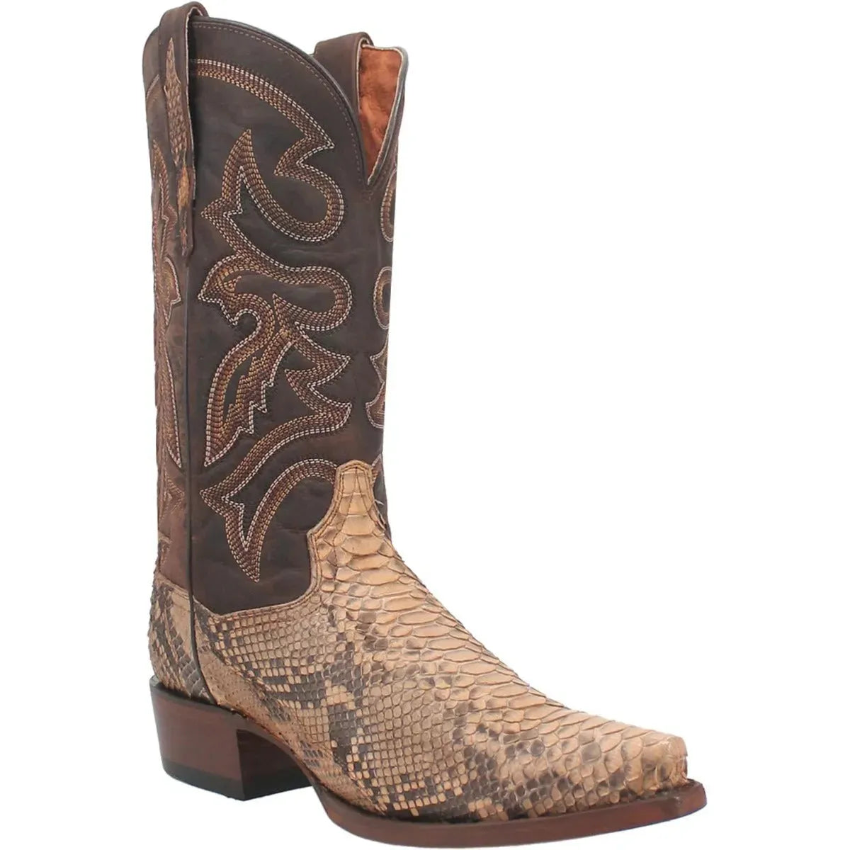 Dan Post Templeton - Men's Python Cowboy Boots Beige