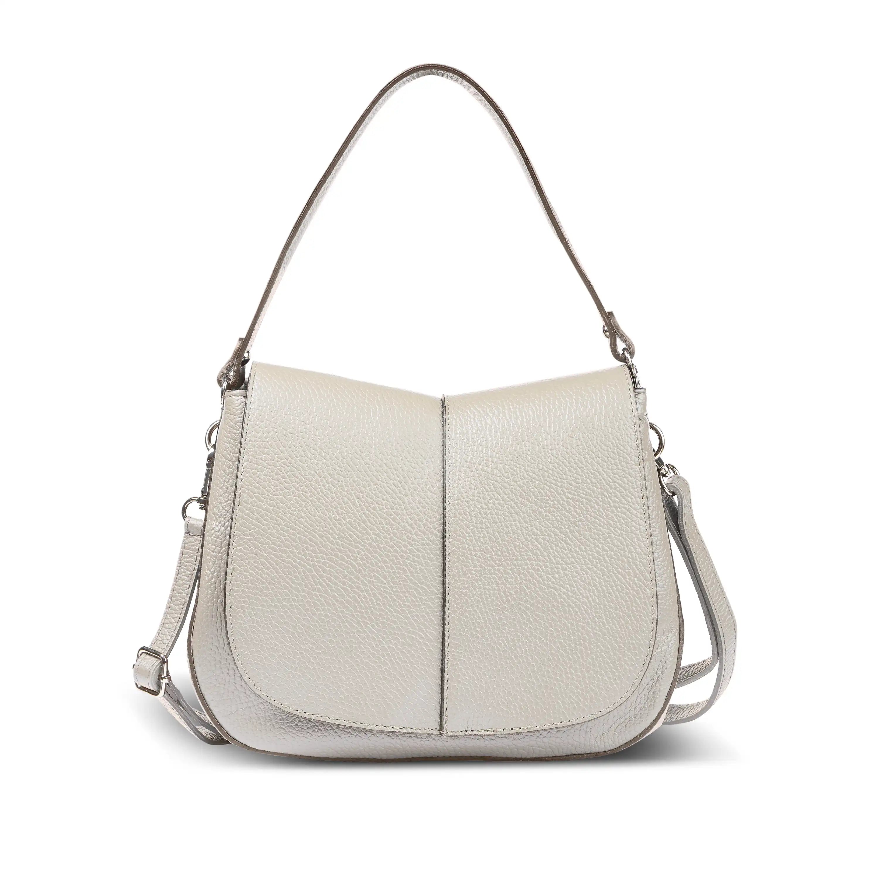 Calf Leather Shoulder Bag 132610 Beige