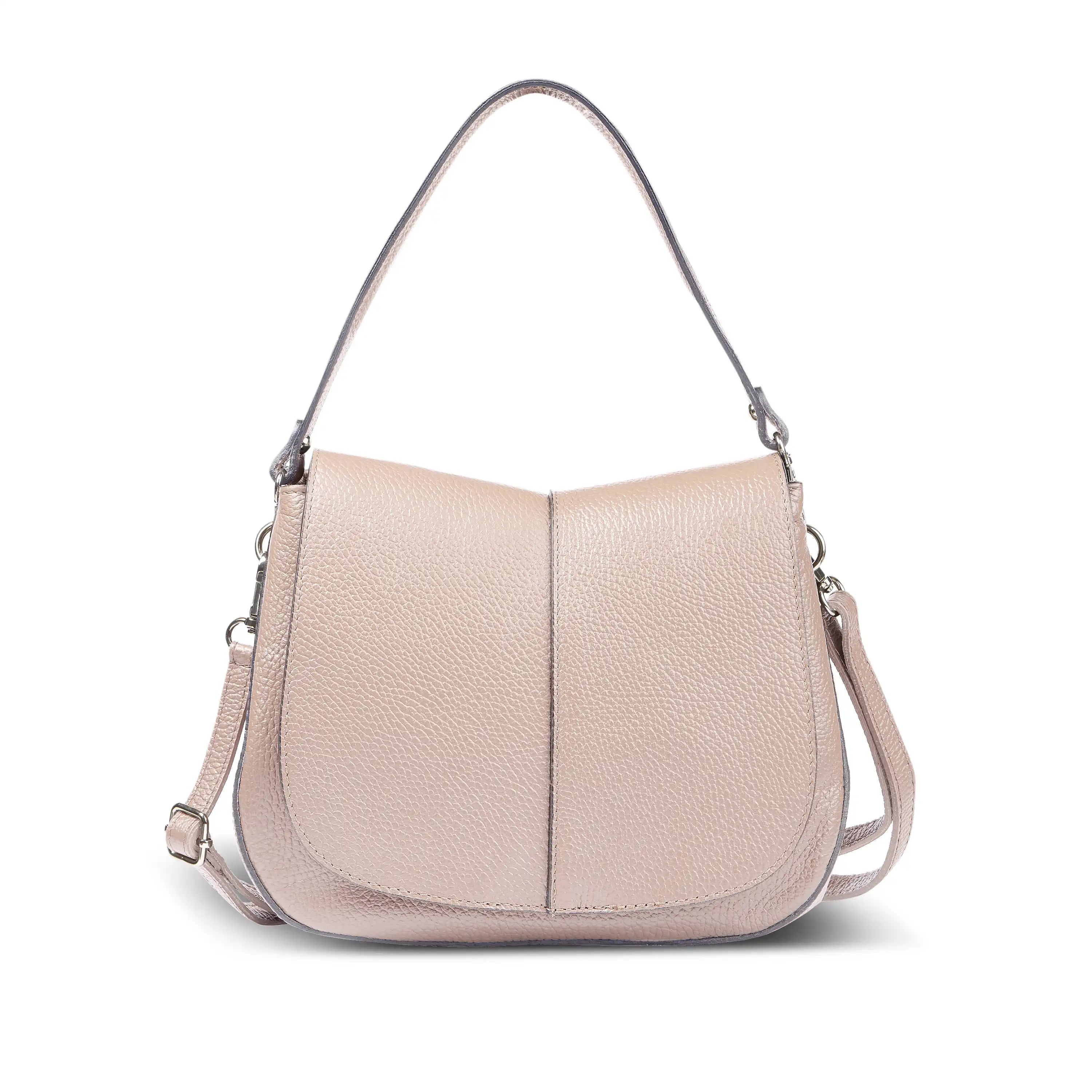 Calf Leather Shoulder Bag 132610 Nude