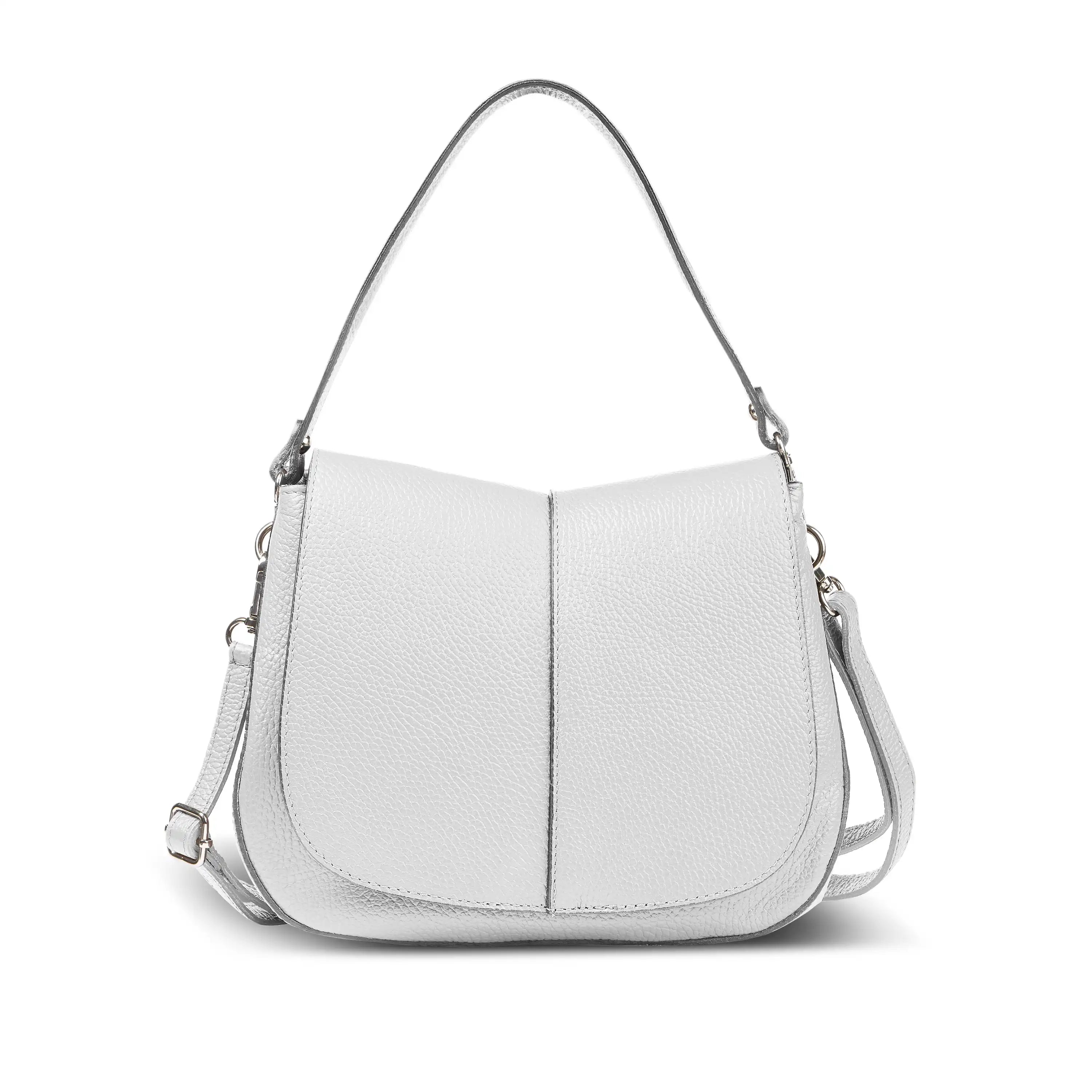 Calf Leather Shoulder Bag 132610 White