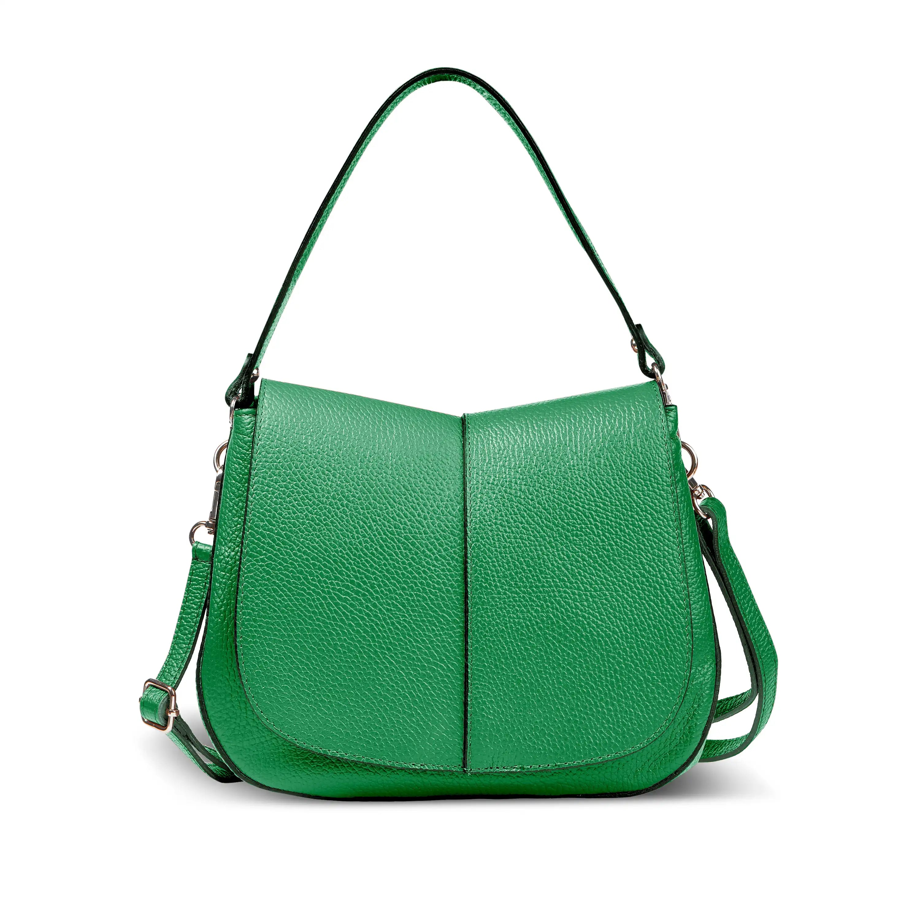 Calf Leather Shoulder Bag 132610 Green