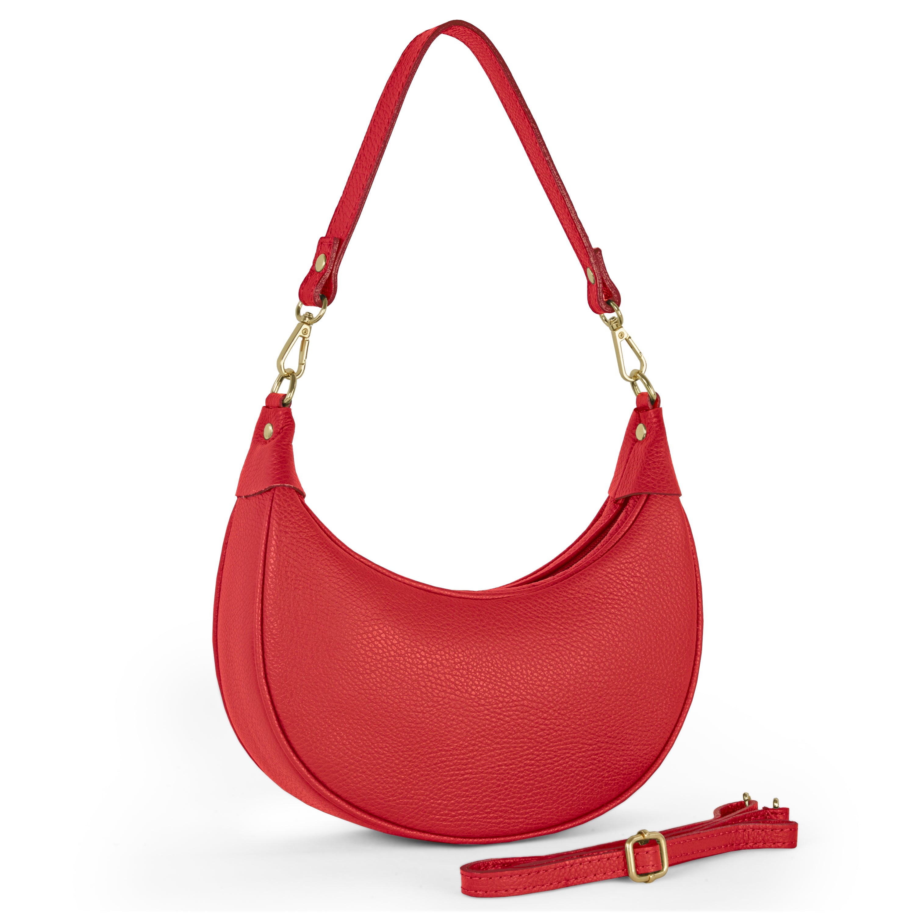 Calf Leather Shoulder Bag 222024 Red