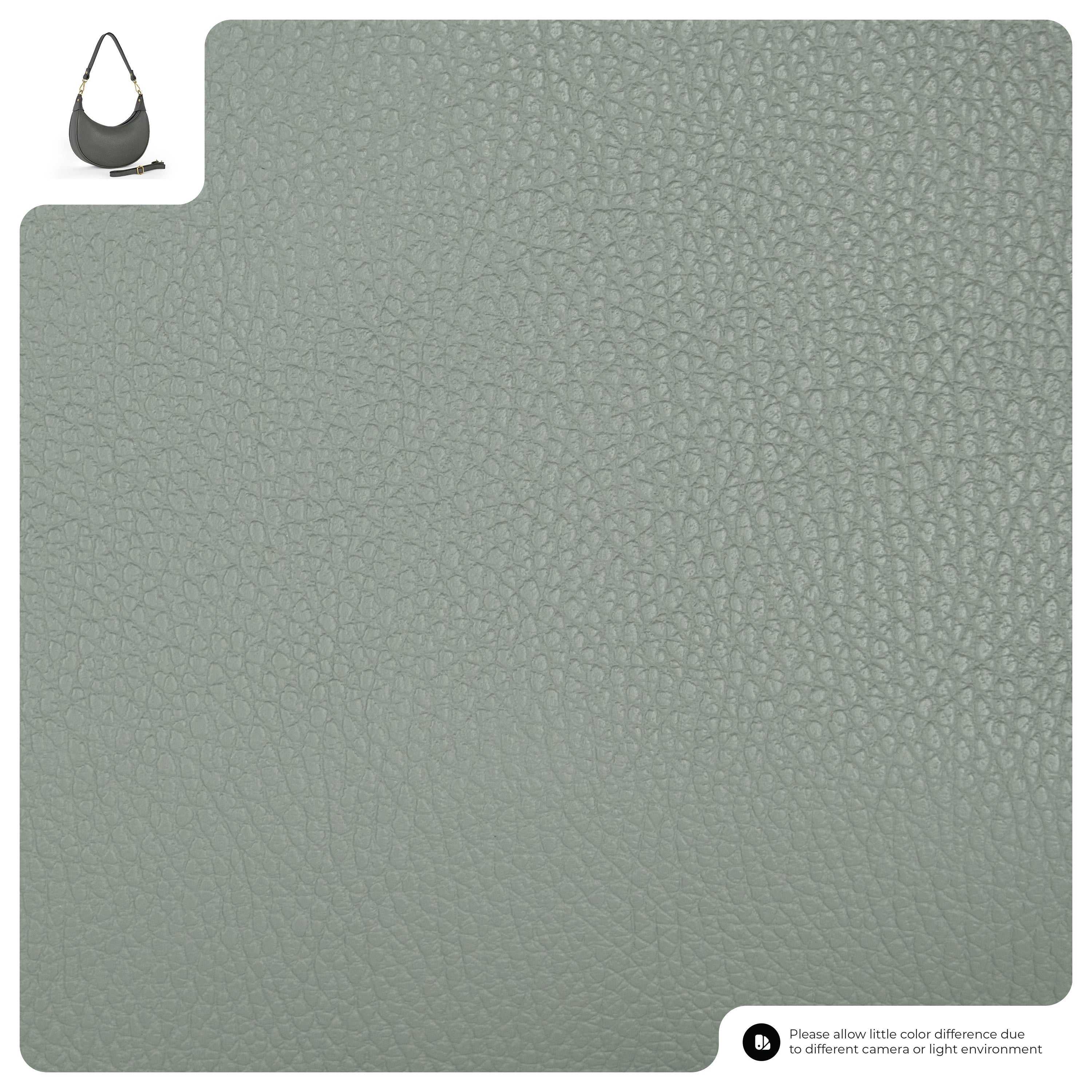 Calf Leather Shoulder Bag 222024 Grey